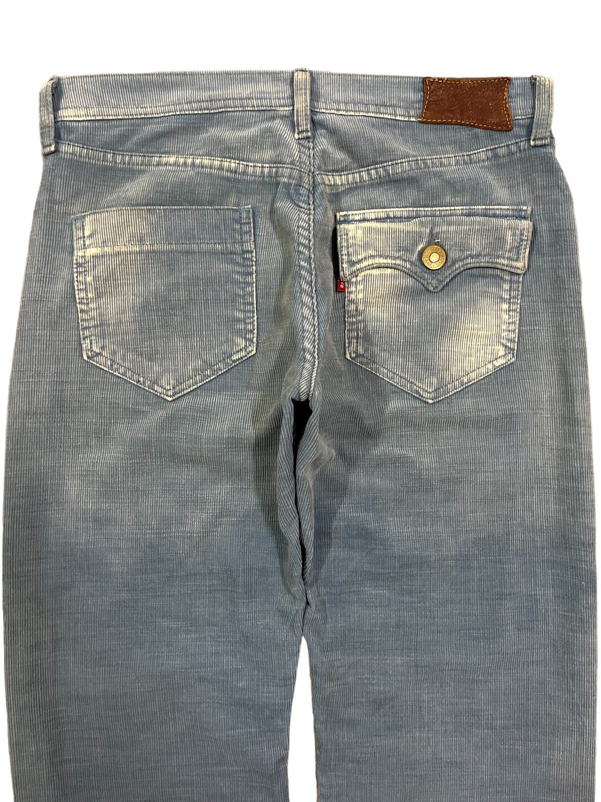 Levi's Vintage Levi’s 705 Blue Washed Bleached Corduroy Jeans Size US 30 / EU 46 - 4 Thumbnail