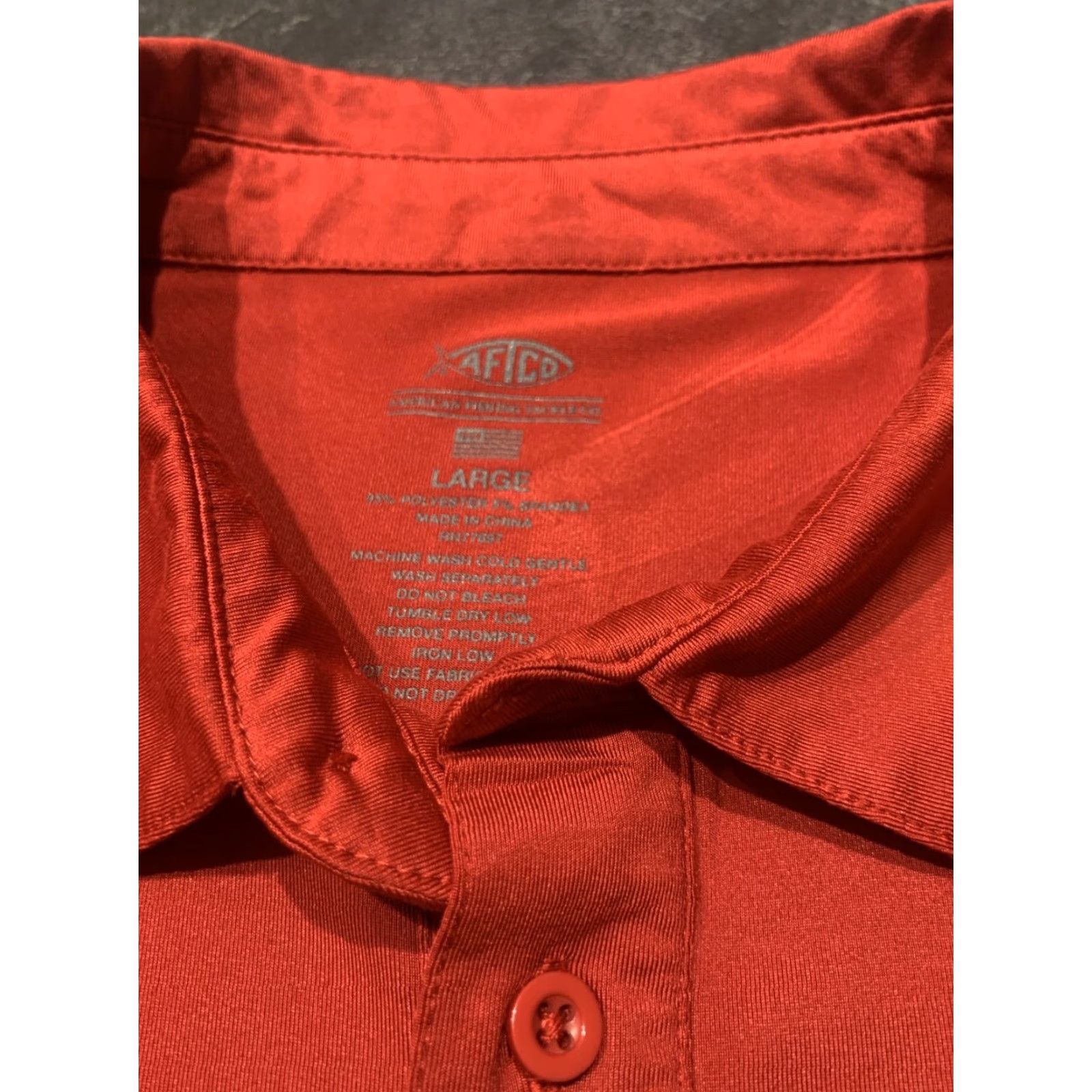 Vintage VINTAGE AFTCO Polo Shirt Men Large Red Performance 90s Size US L / EU 52-54 / 3 - 4 Thumbnail