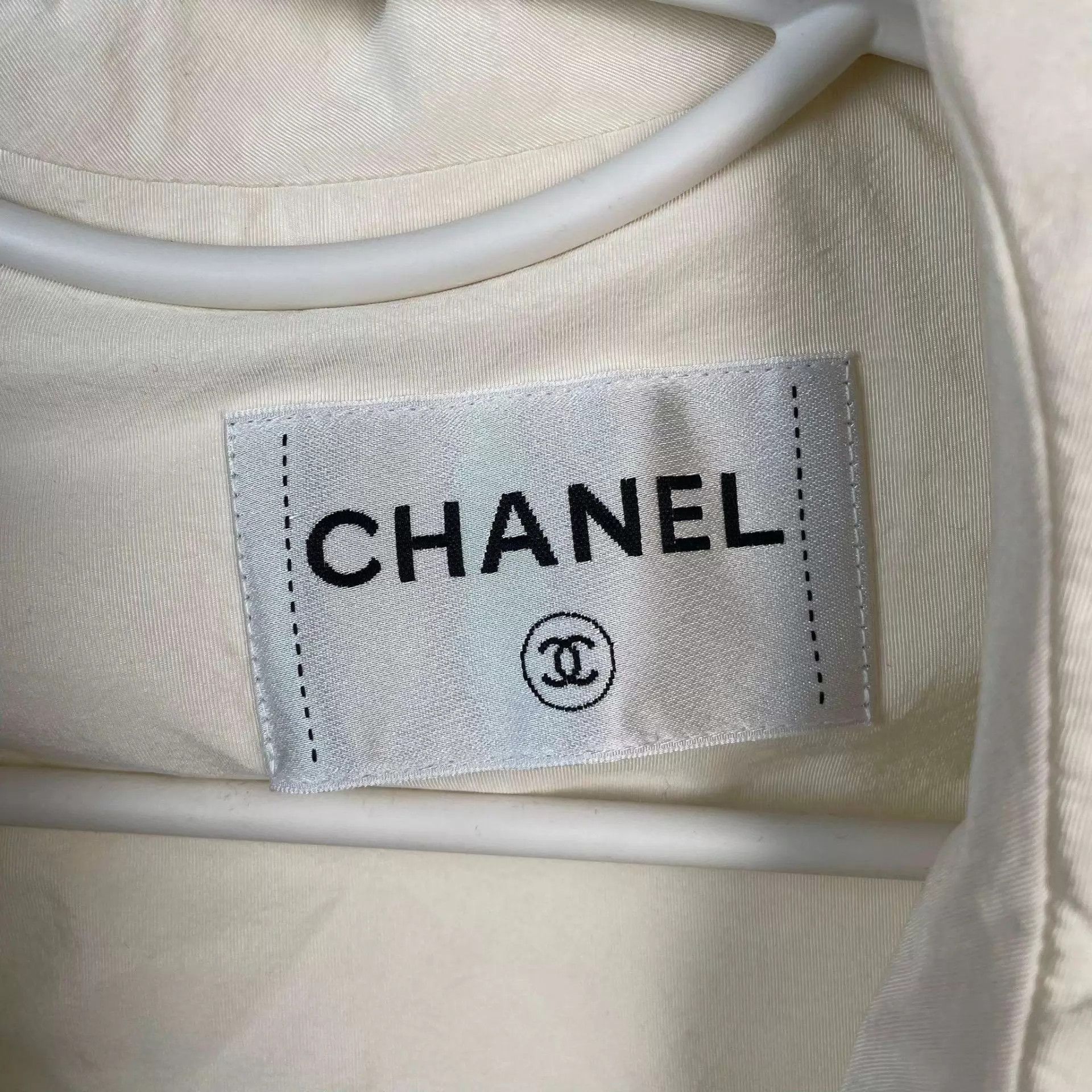 Chanel Chanel 24B Bow Silk Ivory Short Cotton Jacket 36 Size XS / US 0-2 / IT 36-38 - 3 Thumbnail