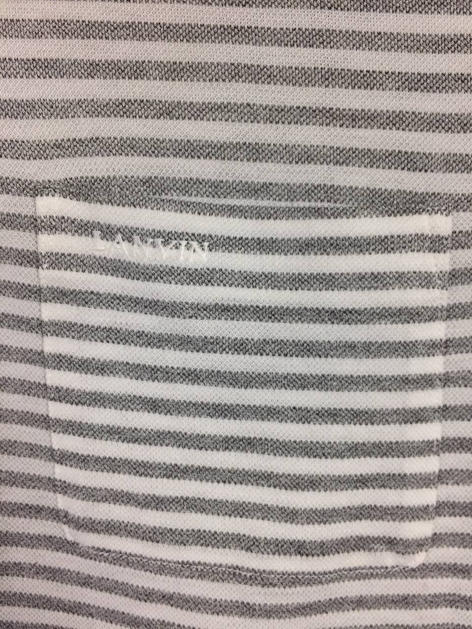 Lanvin Vtg Lanvin Classique Striped Pocket Luxury Polo Shirt Size US M / EU 48-50 / 2 - 7 Thumbnail