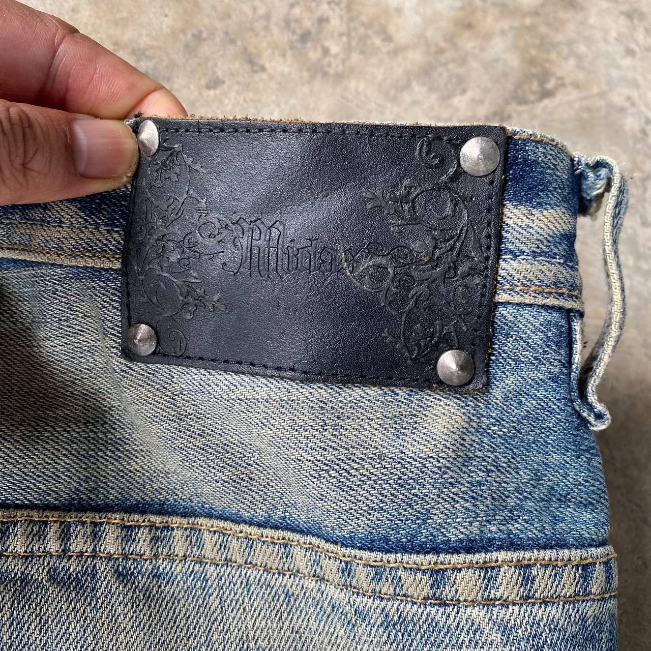 Japanese Brand FLARE Midas Japan "Gimmick" Distressed Grunge Cyber Punk Size US 29 - 17 Thumbnail