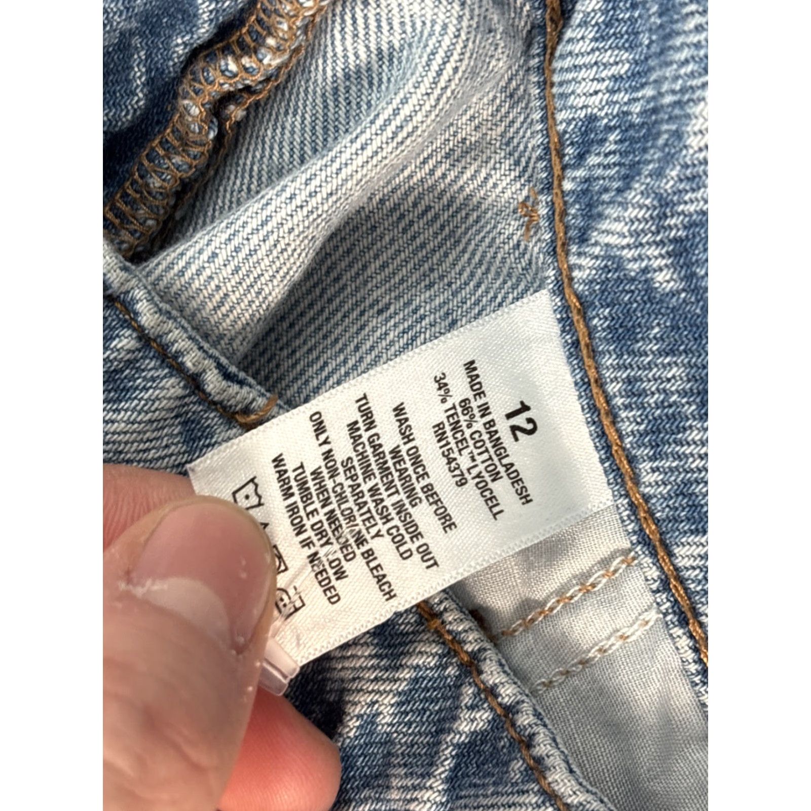 Vintage VINTAGE Aeropostale Jeans Womens 30x27 Wide-Leg Light Wash High Rise Baggy 30 Inseam 27 in Blue Womens Size 30" / US 8 / IT 44 - 6 Thumbnail