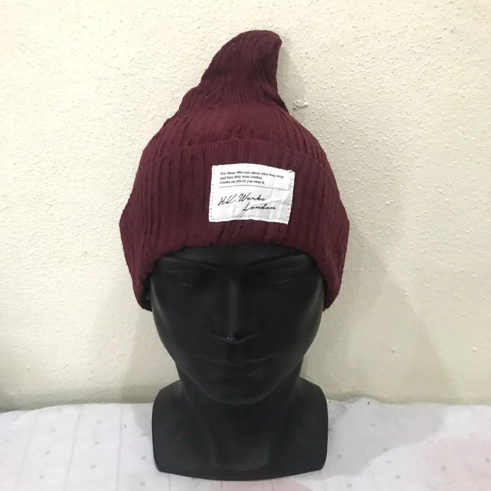Japanese Brand × Vintage HK Works London Plain Beanie Hat Size ONE SIZE - 2 Thumbnail