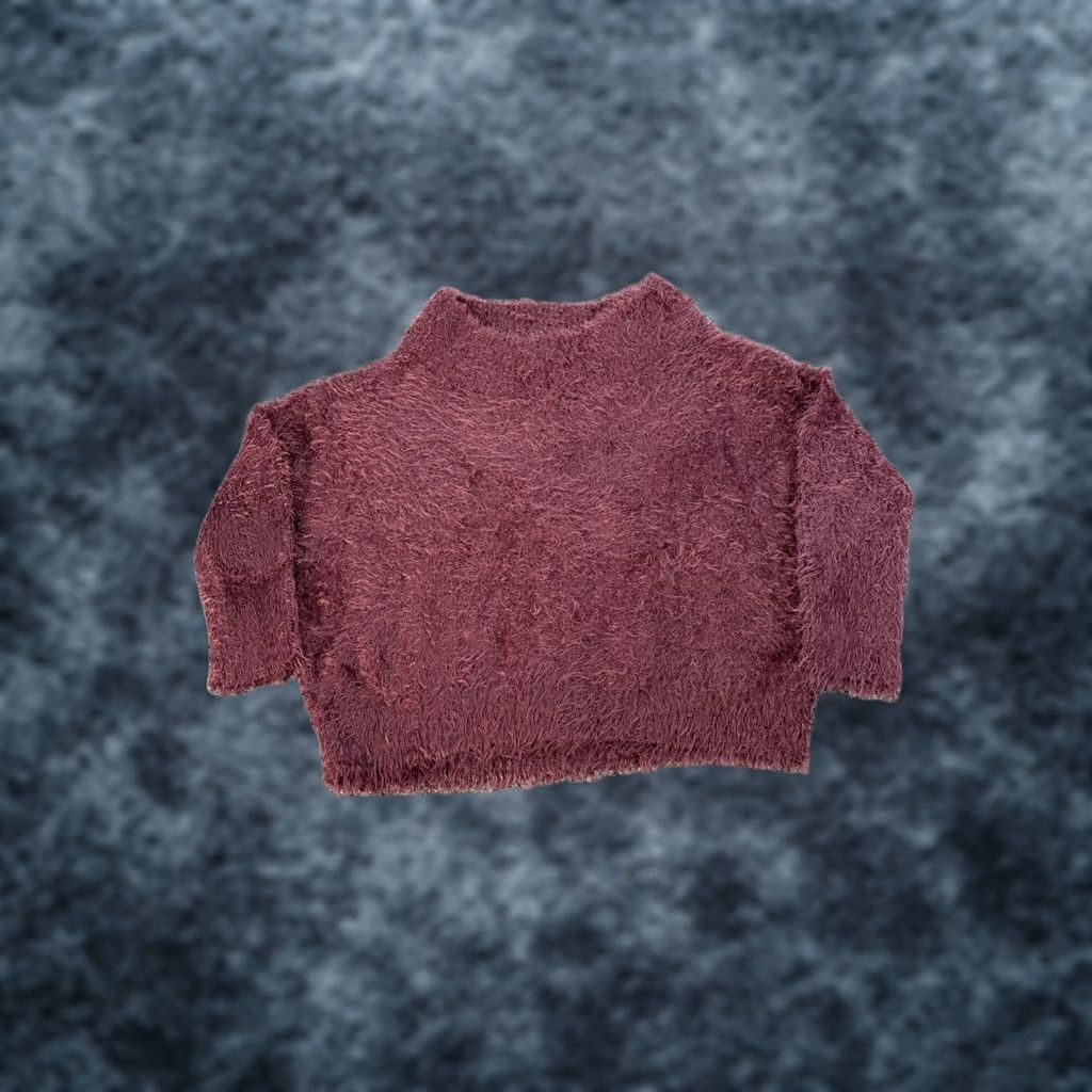 Express Express Sweater Women's Small Purple Mohair Oversized Knit Collared Pullover Y2K Style Boxy Size S / US 4 / IT 40 - 1 Thumbnail