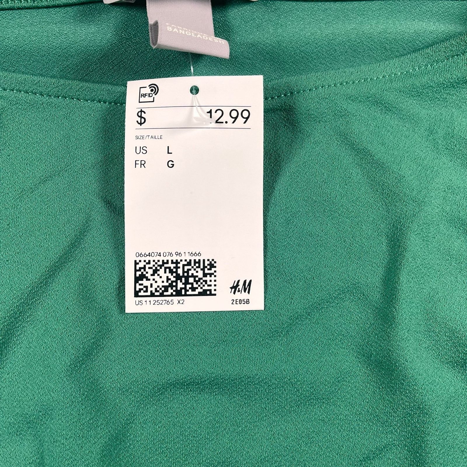 Zara Green blouse shirt Size L / US 10 / IT 46 - 3 Thumbnail