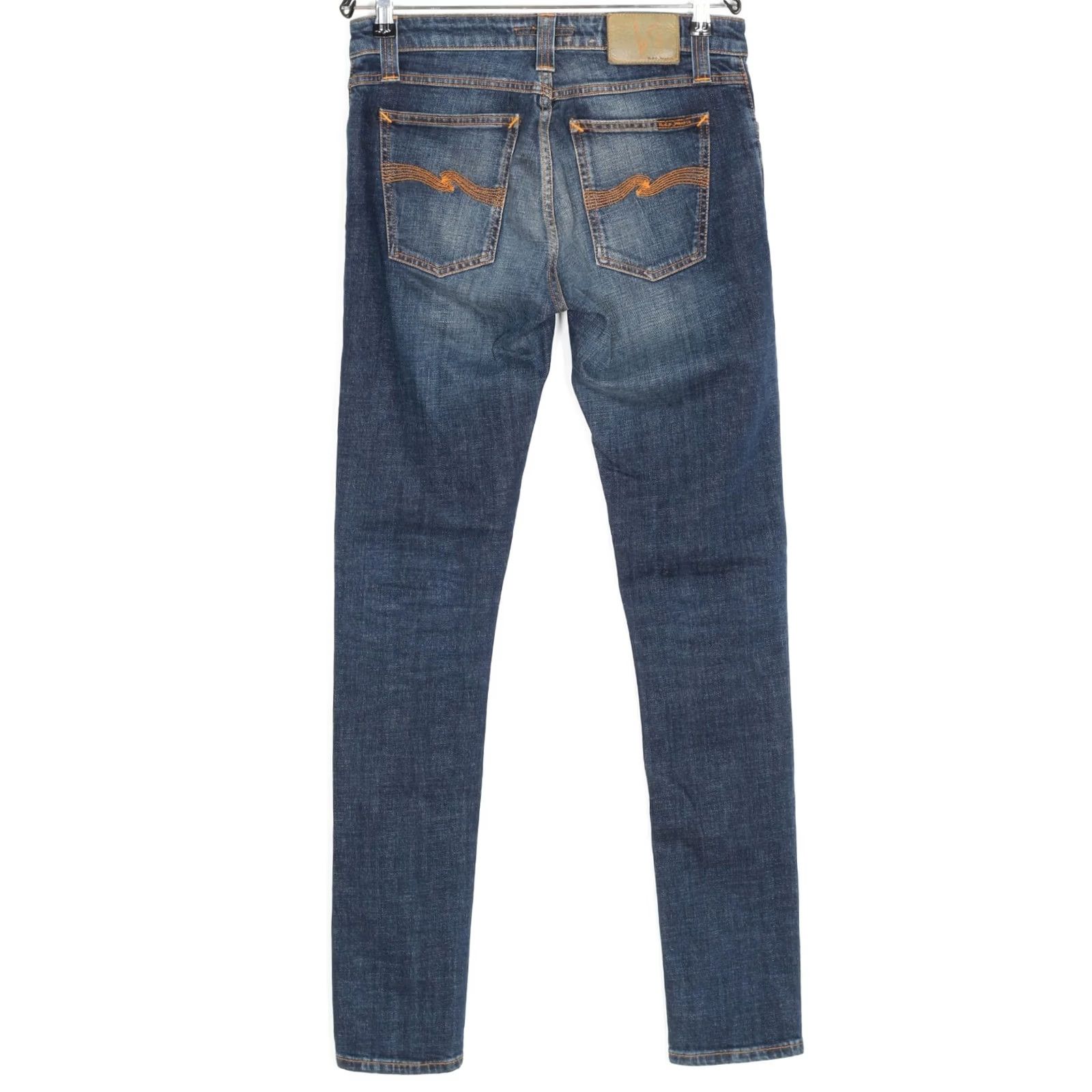 Nudie Jeans NUDIE JEANS SKINNY LIN FLAT LOVE Stretch Jeans Men 30/32 DZ7279 Blue Denim Slim Mid 90s Theme Mens Size US 30 / EU 46 - 2 Thumbnail