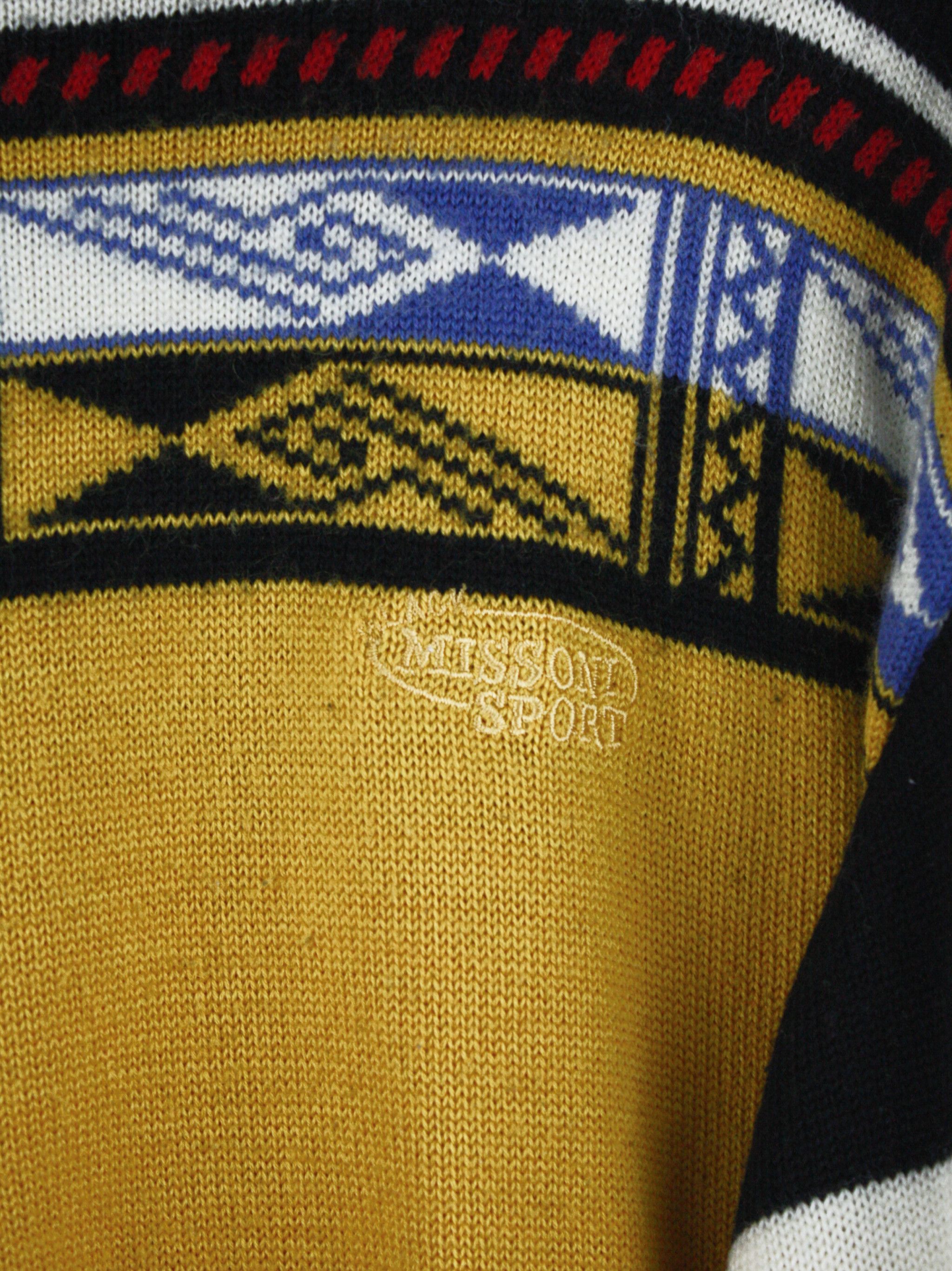 Missoni Missoni Sport Sweater Abstract Knit Vintage Made in Italy Size US S / EU 44-46 / 1 - 3 Thumbnail