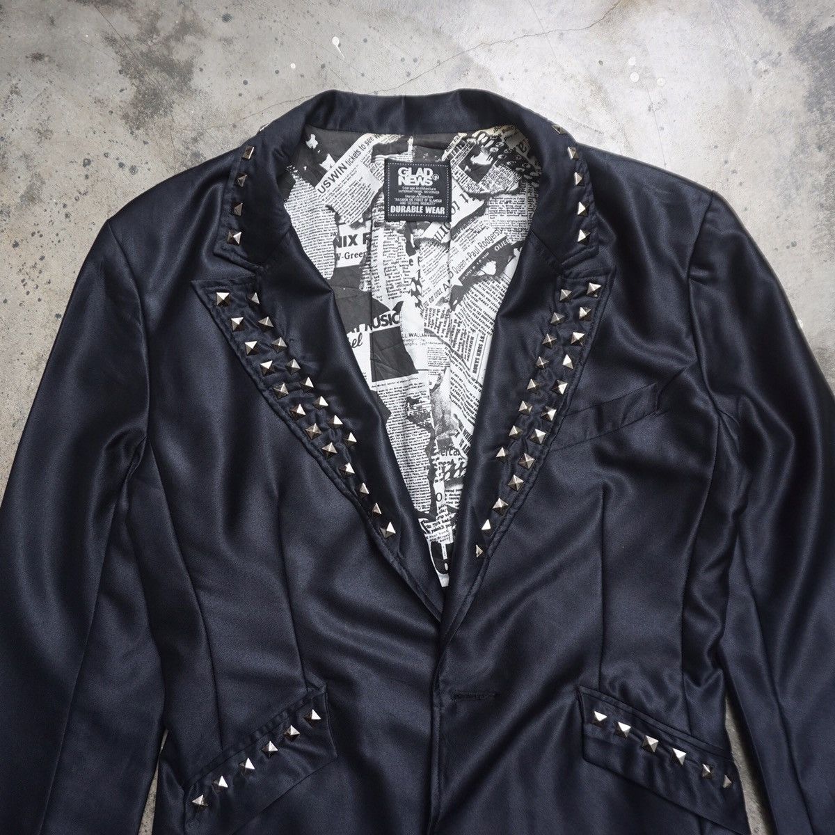 If Six Was Nine Gladnews rock n roll blazer Size 38R - 2 Thumbnail