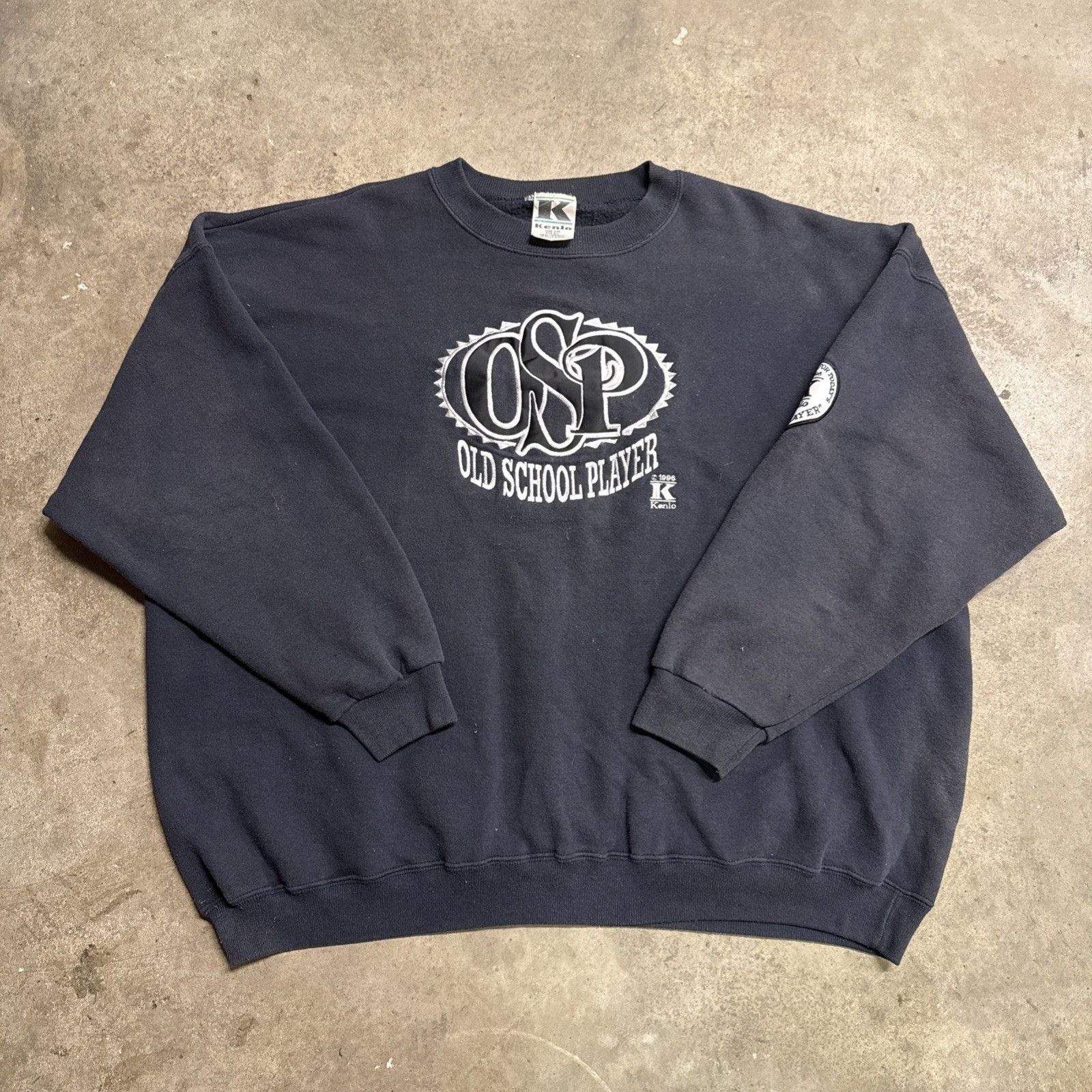 Rap Tees Vintage Rap Sweatshirt Mens 2XL Black 90s Karl Kani Kenlo Size US XXL / EU 58 / 5 - 1 Thumbnail