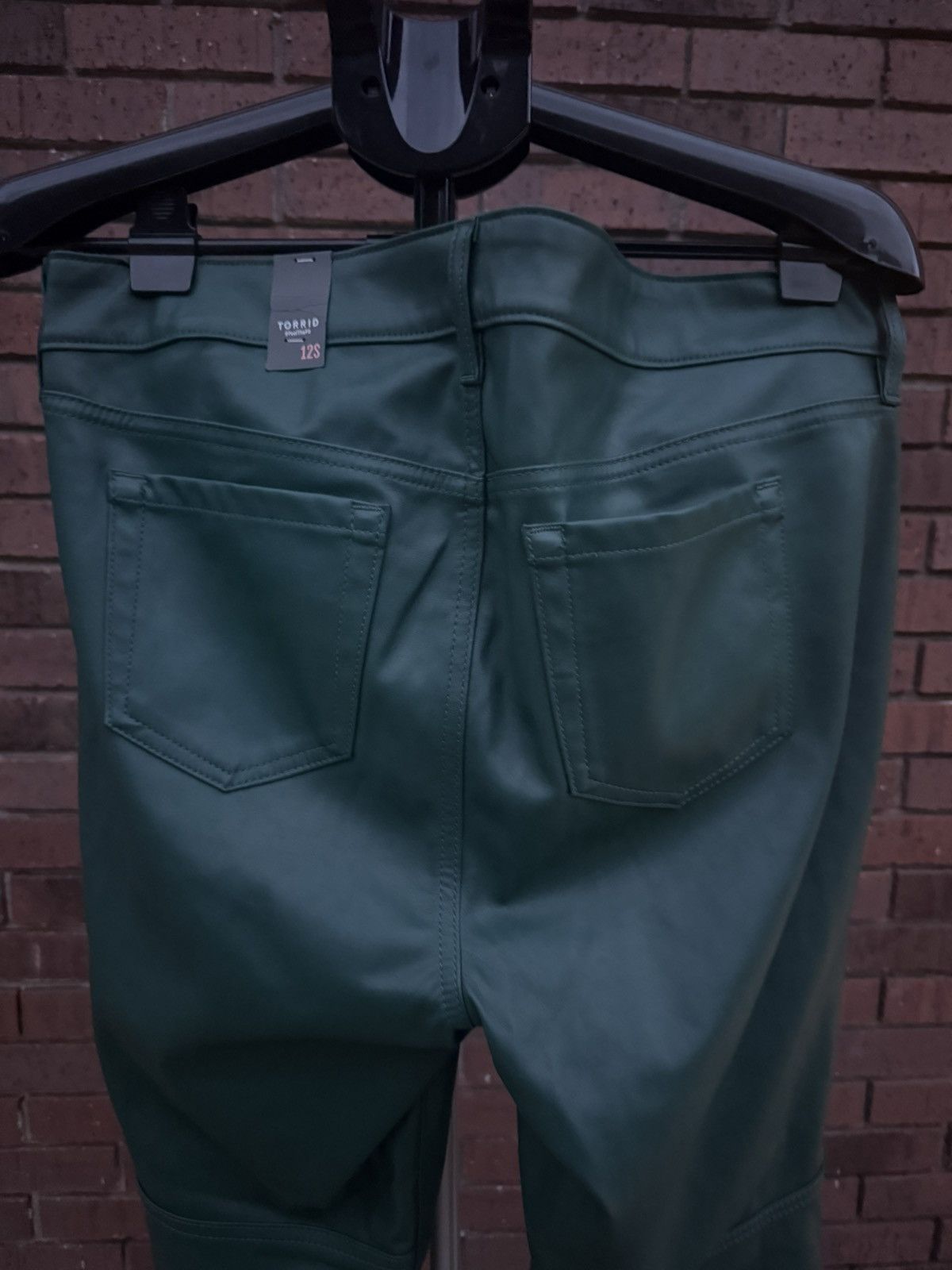 Torrid Torrid Green Faux Leather Pants High Rise Skinny Size 12 S Size 38" / US 16 / IT 52 - 7 Thumbnail