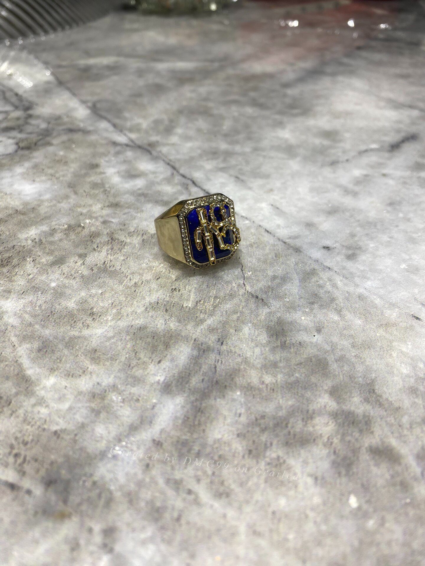 Dior × Travis Scott Cactus Jack Dior Logo Ring | Grailed