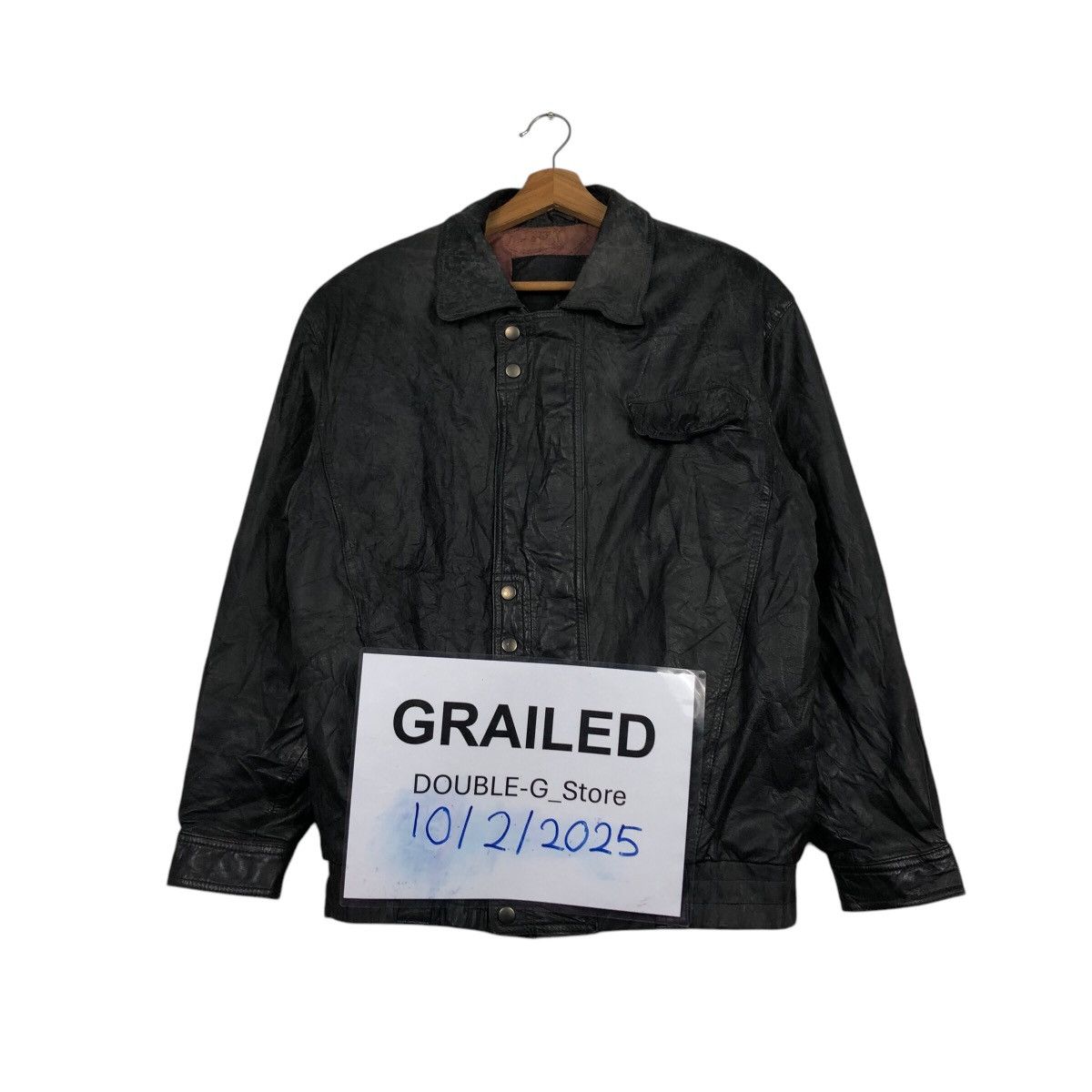 Japanese Brand 📌Vintage Biker Leather Jacket Issey Miyake Size US L / EU 52-54 / 3 - 1 Thumbnail