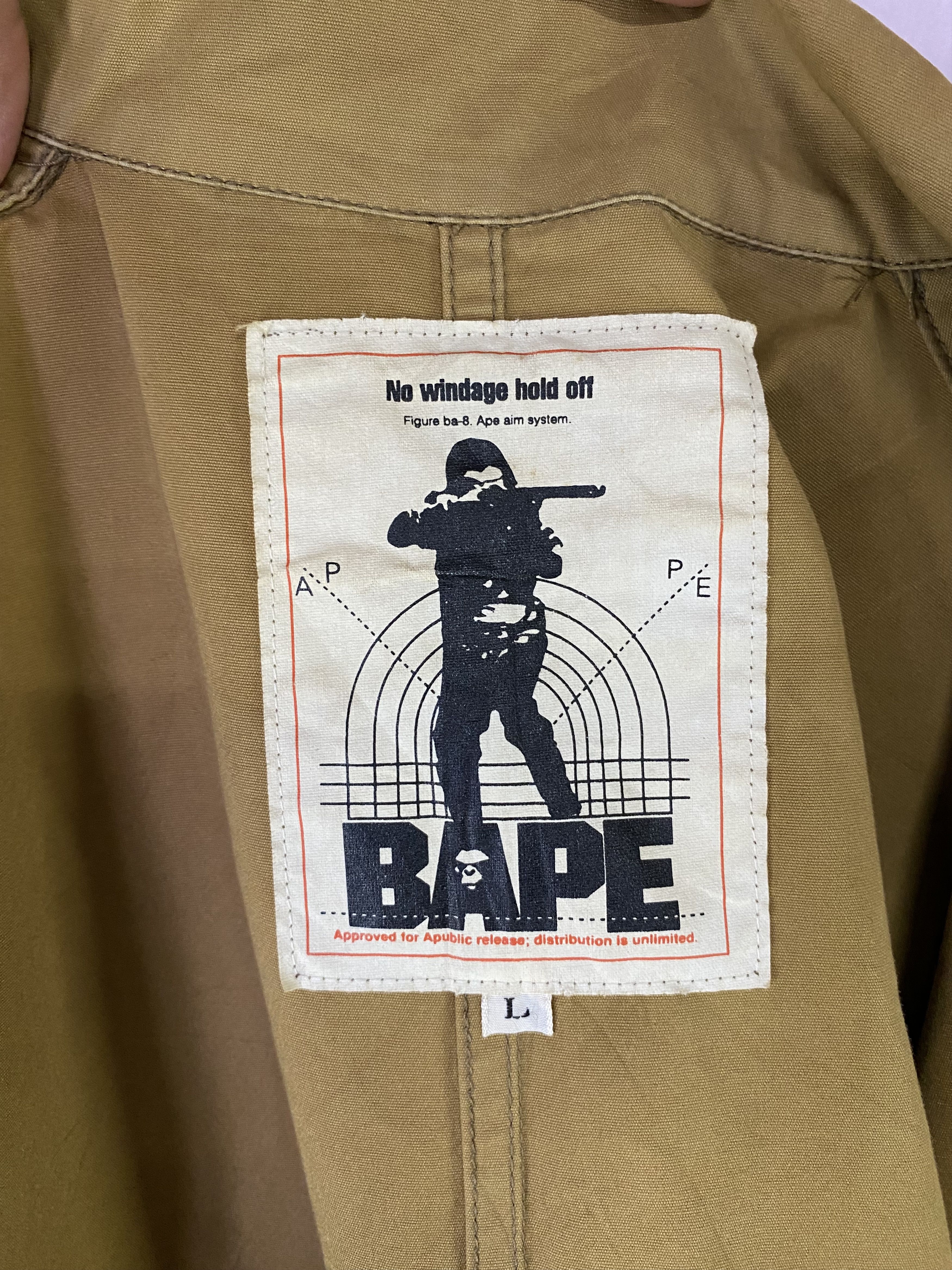 Bape × Vintage OG 90s Bape general M65 field jacket Size US L / EU 52-54 / 3 - 9 Thumbnail