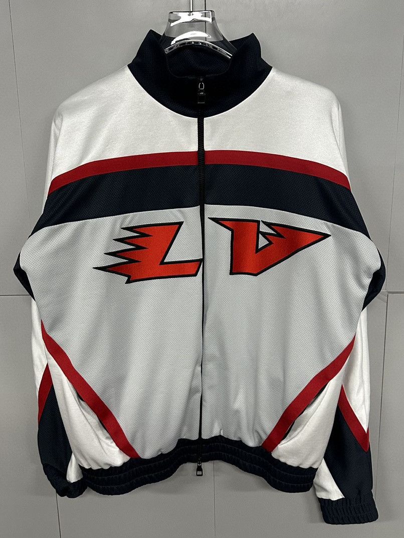 Louis Vuitton Louis Vuitton LV Logo Track Jacket Size M Size US M / EU 48-50 / 2 - 1 Thumbnail