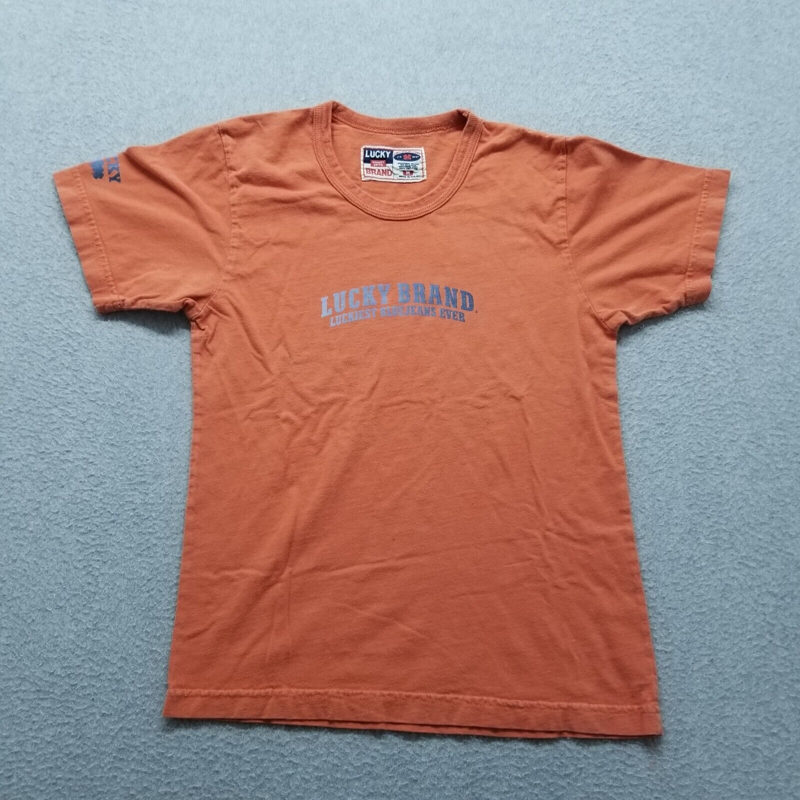 LUCKY Round Neck Short Sleeve T-Shirt