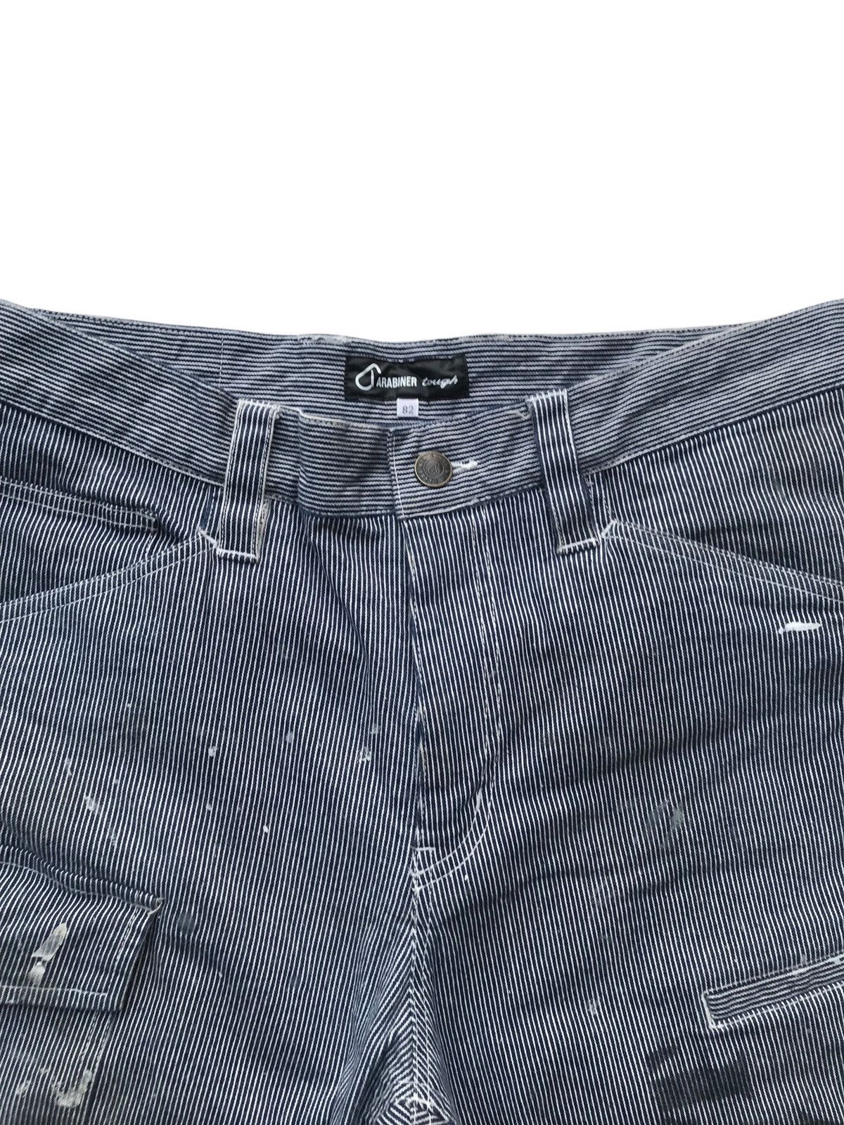 Japanese Brand Carabiner Tough Streetwear Cargo Hickory Works Pants Size US 32 / EU 48 - 3 Thumbnail