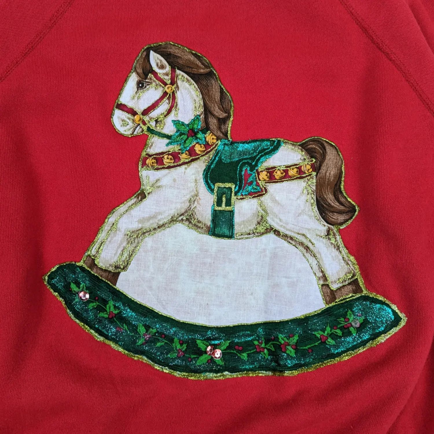 Hanes 90's HANES Wooden Hobby Horse Graphic Image Sweatshirt Size L / US 10 / IT 46 - 5 Thumbnail
