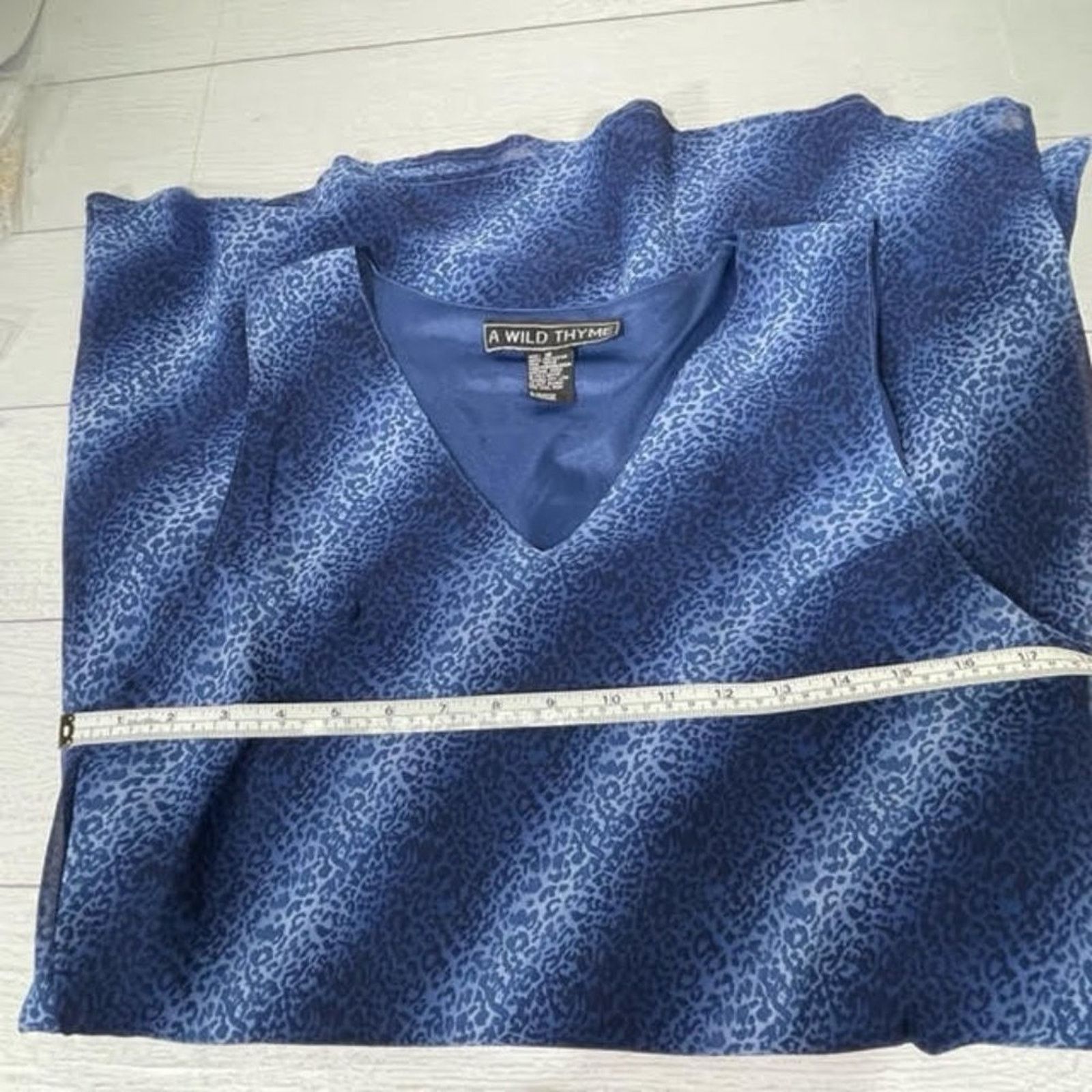 Other Wild Thyme Blue Ombre Leopard Sheath Dress with Shawl 16 Size XXL / US 16-18 / IT 52-54 - 5 Thumbnail