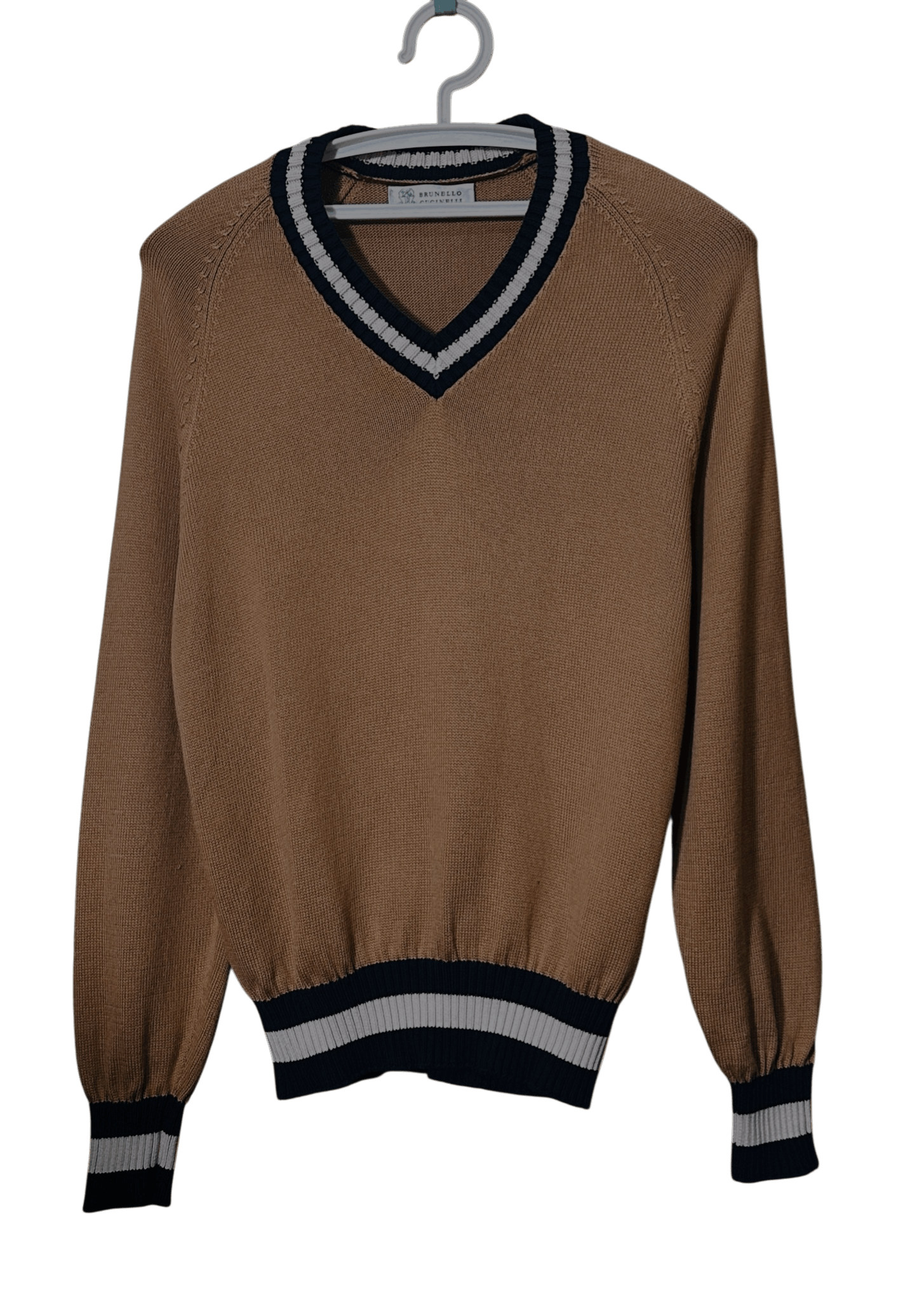Brunello Cucinelli Iconicv men v-neck sweater Size US S / EU 44-46 / 1 - 1 Thumbnail