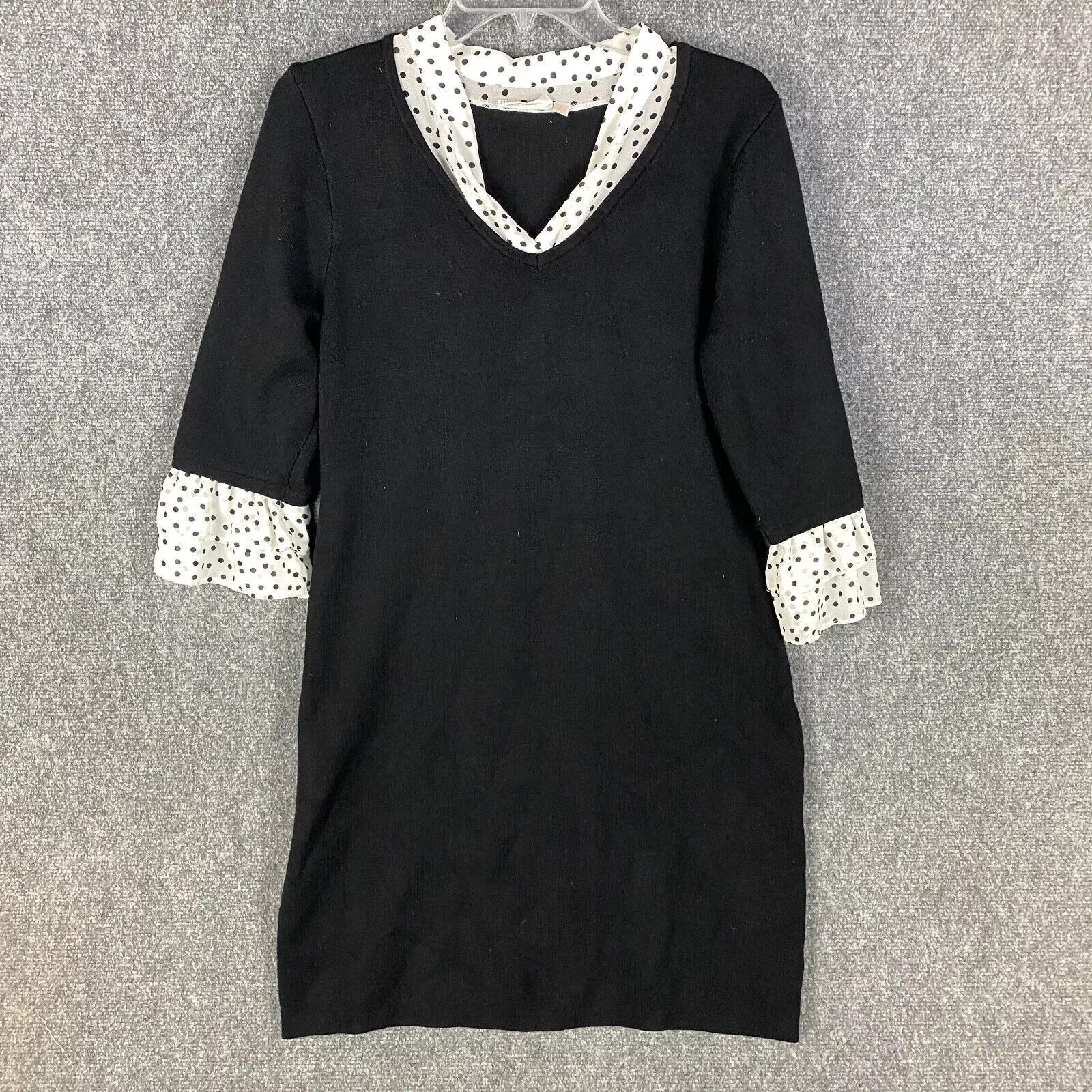 Other Hailey Lyn Dress Women's Large Sweater Rayon Blend Black L Size L / US 10 / IT 46 - 1 Thumbnail