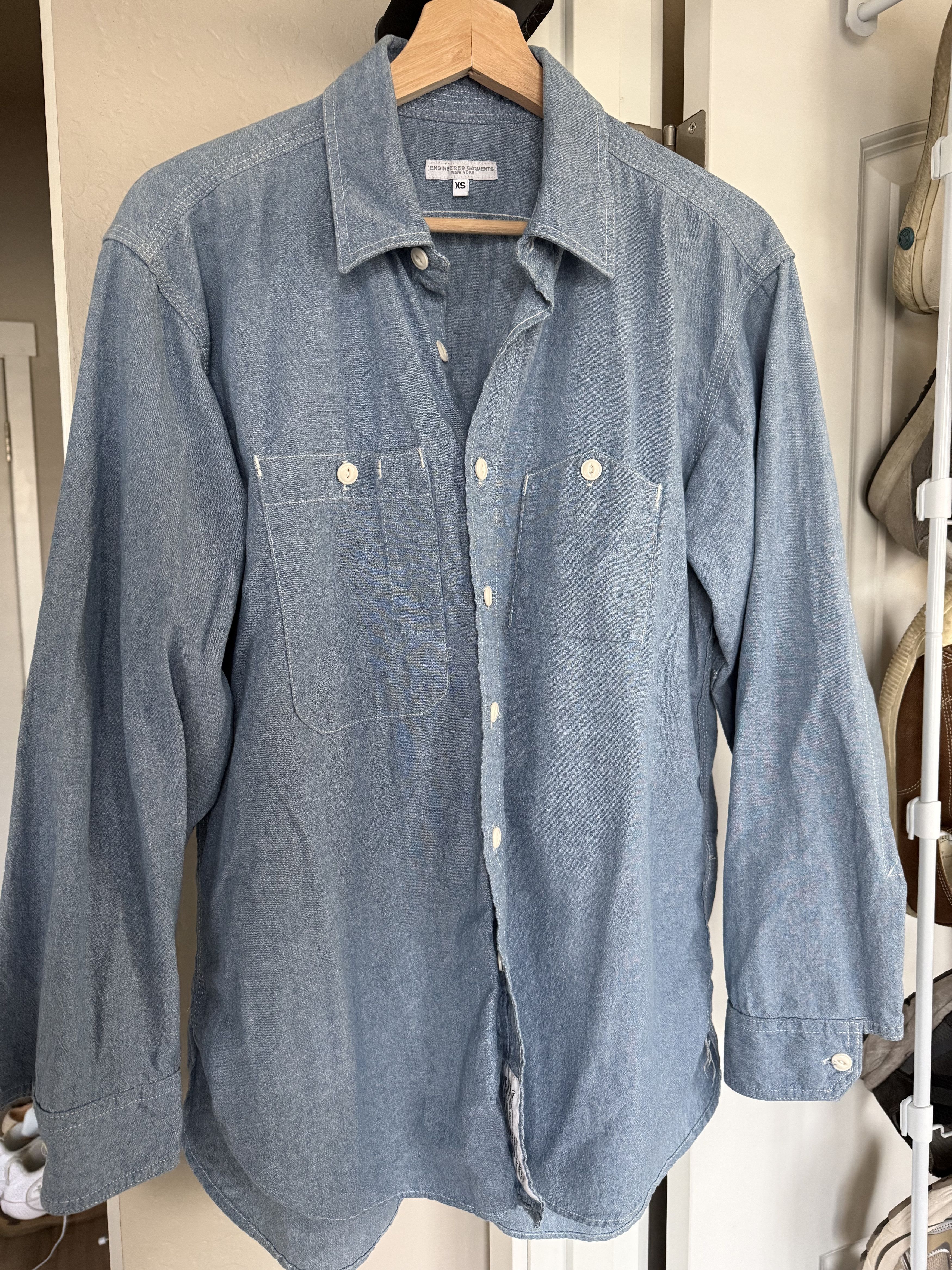 Engineered Garments Chambray Work Shirt Size US XS / EU 42 / 0 - 1 Thumbnail
