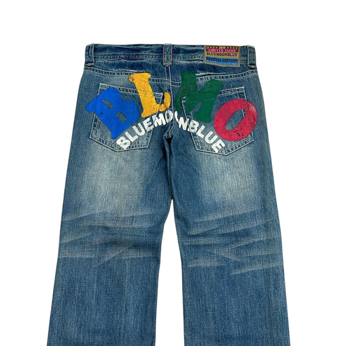 Japanese Brand Y2k Blue Moon Blue Jeans Art Jeans Size US 32 / EU 48 - 9 Thumbnail