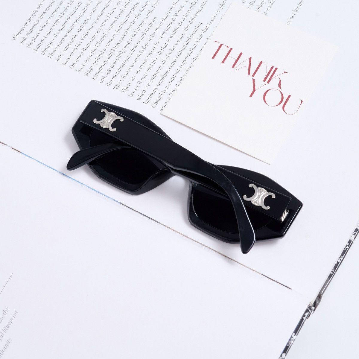 Celine CELINE CL40238U 01A SUNGLASSES Size ONE SIZE - 6 Thumbnail