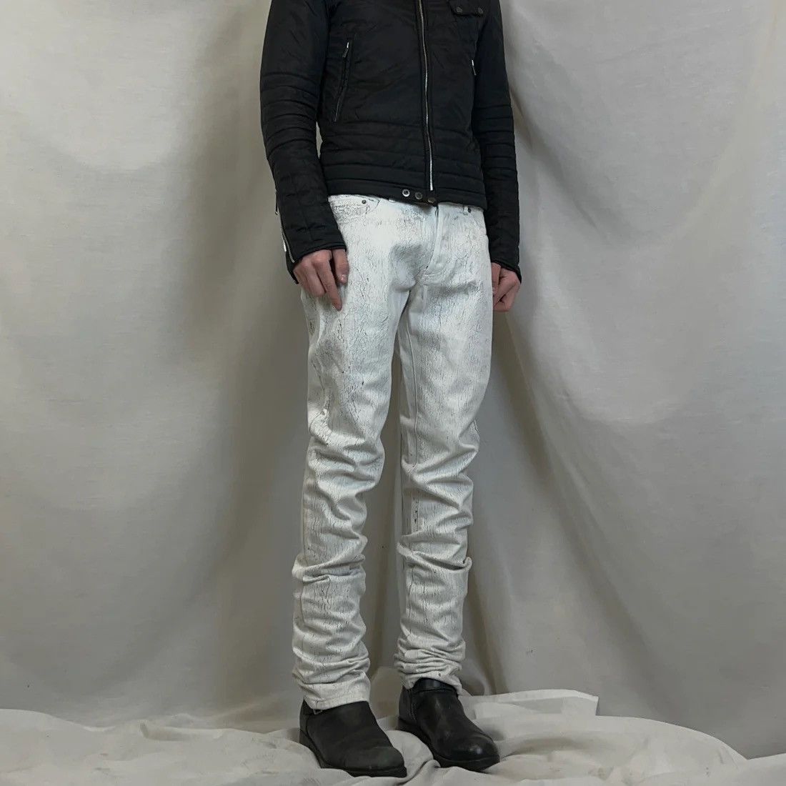 Balenciaga Balenciaga Cracked Optic Jeans - AW14 Size US 32 / EU 48 - 2 Thumbnail