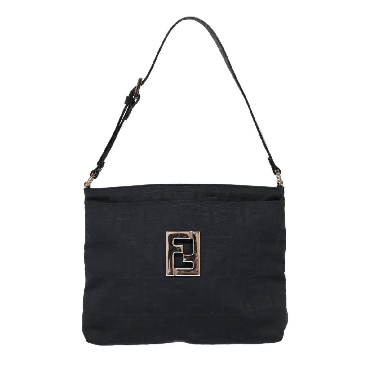 Fendi Zucca Black Canvas Shoulder Bag (Pre-Owned) Size ONE SIZE - 1 Thumbnail