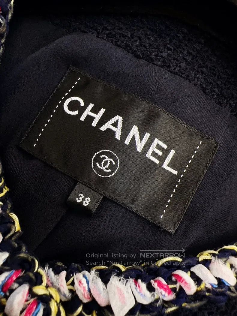 Chanel Chanel 21P dark blue colourful rolled edge two-pocket lant Size XS / US 0-2 / IT 36-38 - 6 Thumbnail