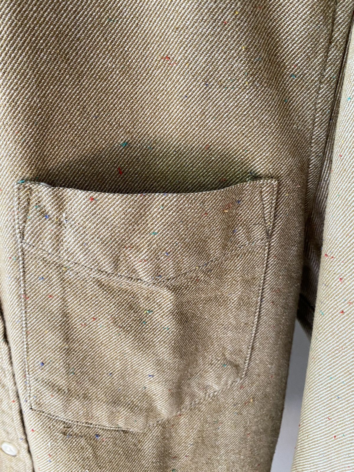 Designer × Japanese Brand INHERIT Brown Collared Shirt. Size US M / EU 48-50 / 2 - 8 Thumbnail