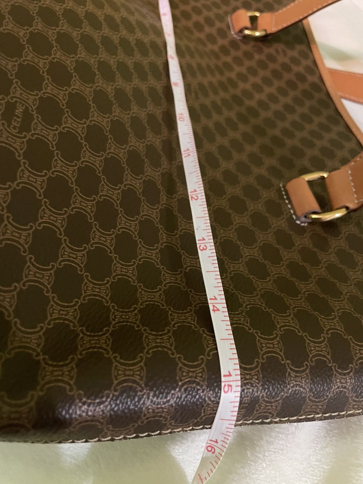 Celine Celine Brown Macadam Tote Bag Size ONE SIZE - 22 Thumbnail