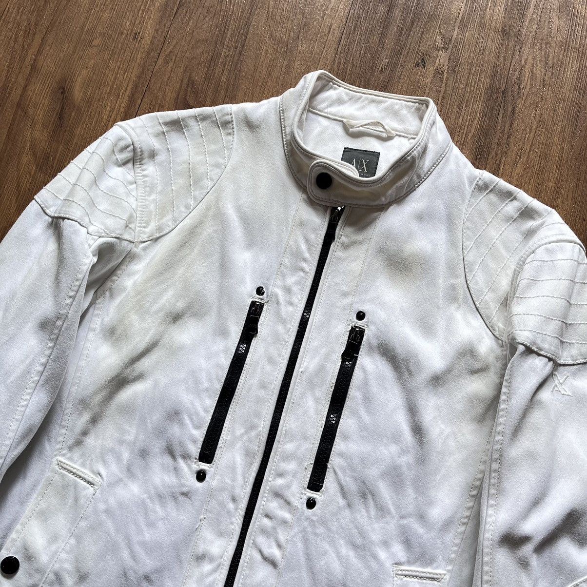 Armani Collezioni × Armani Exchange × Vintage Armani Exhange Heavy Canvas Bikers Jacket Size US M / EU 48-50 / 2 - 4 Thumbnail
