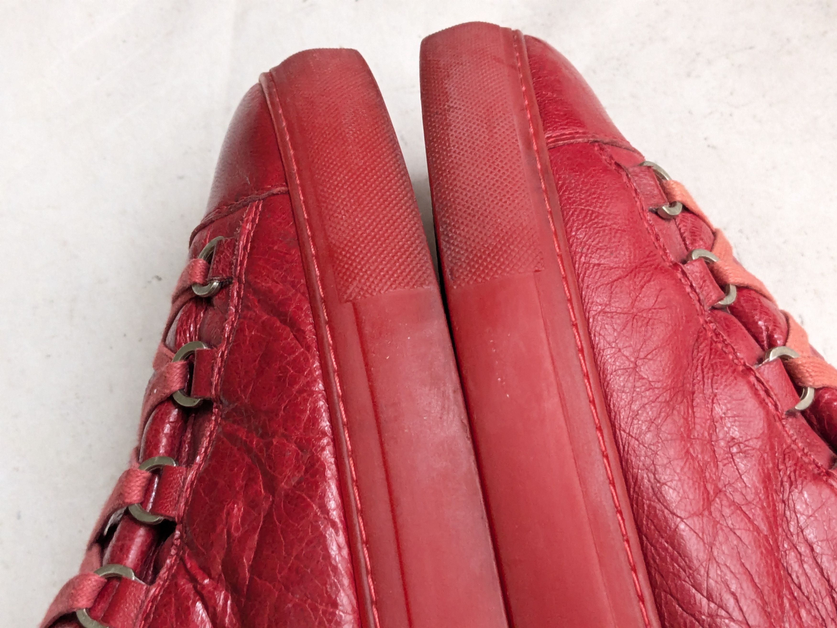 Balenciaga Balenciaga Arena Red 11 Leather High Tops Size US 11 / EU 44 - 4 Thumbnail