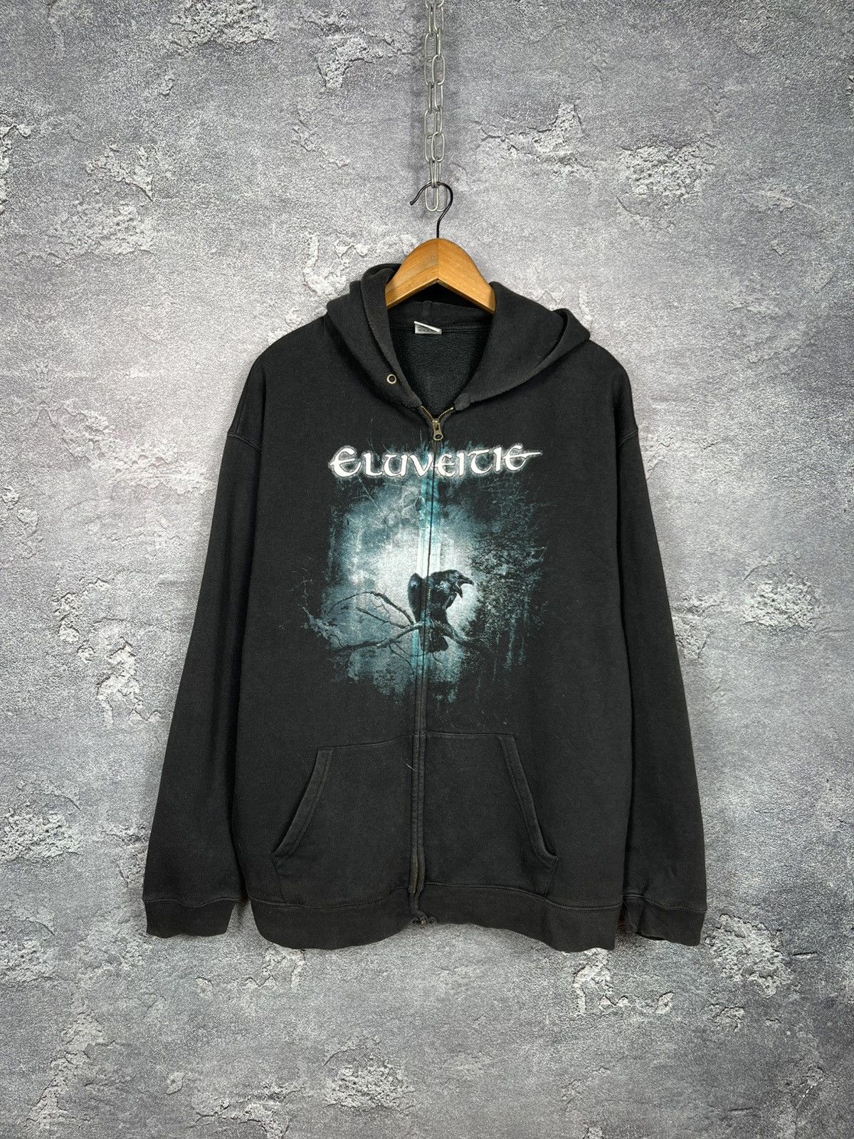 Band Tees Vintage Eluveicig Faded Band Zip Hoodie Size Xl Size US XL / EU 56 / 4 - 1 Thumbnail