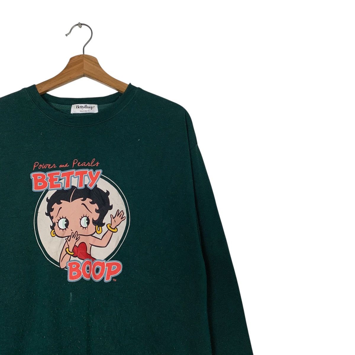 Japanese Brand Betty Boop Green Sweatshirt Size US M / EU 48-50 / 2 - 5 Thumbnail