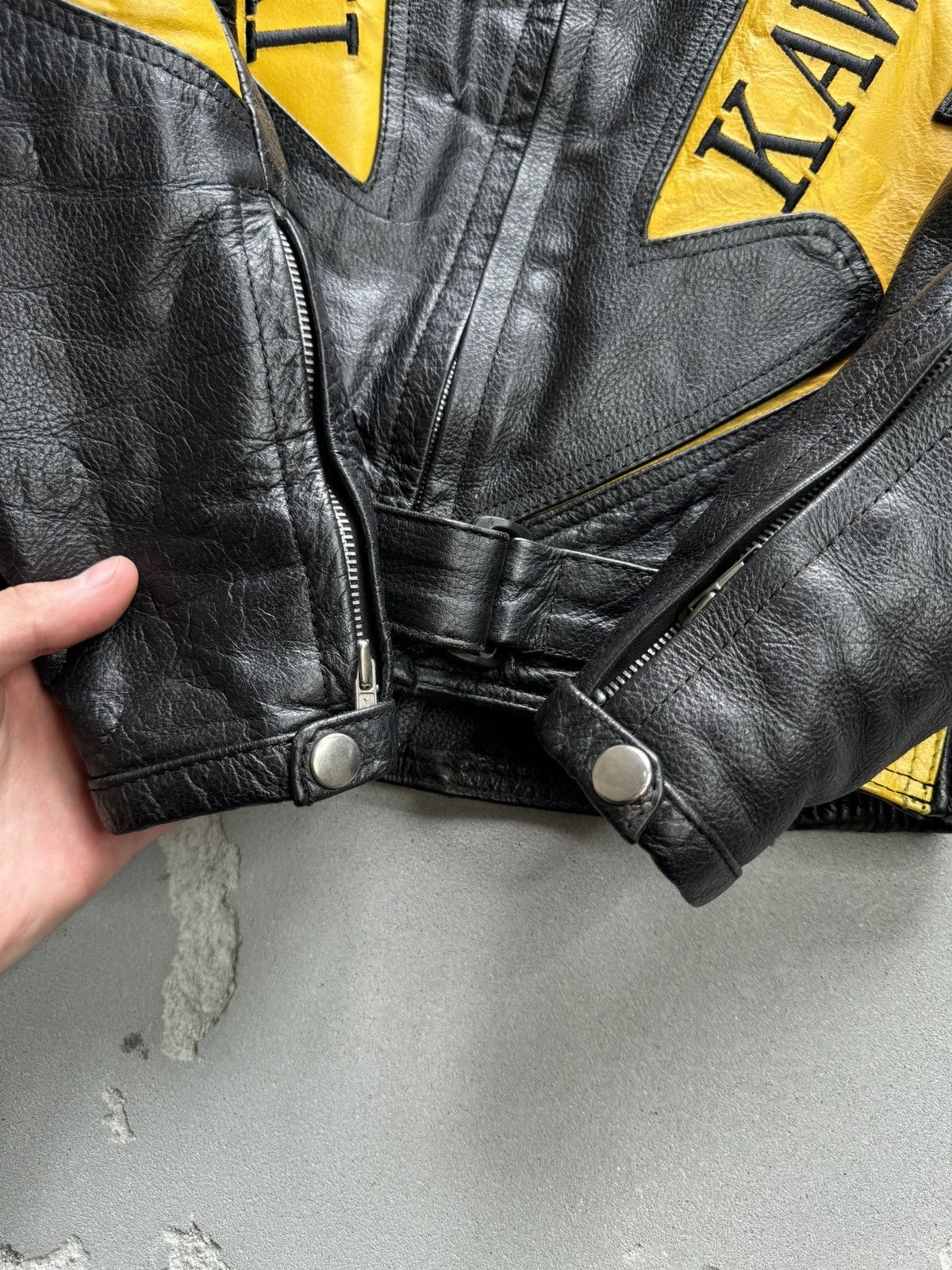 Vintage 🔥Vintage🔥 Kawasaki Moto Leather Jacket Size US S / EU 44-46 / 1 - 5 Thumbnail