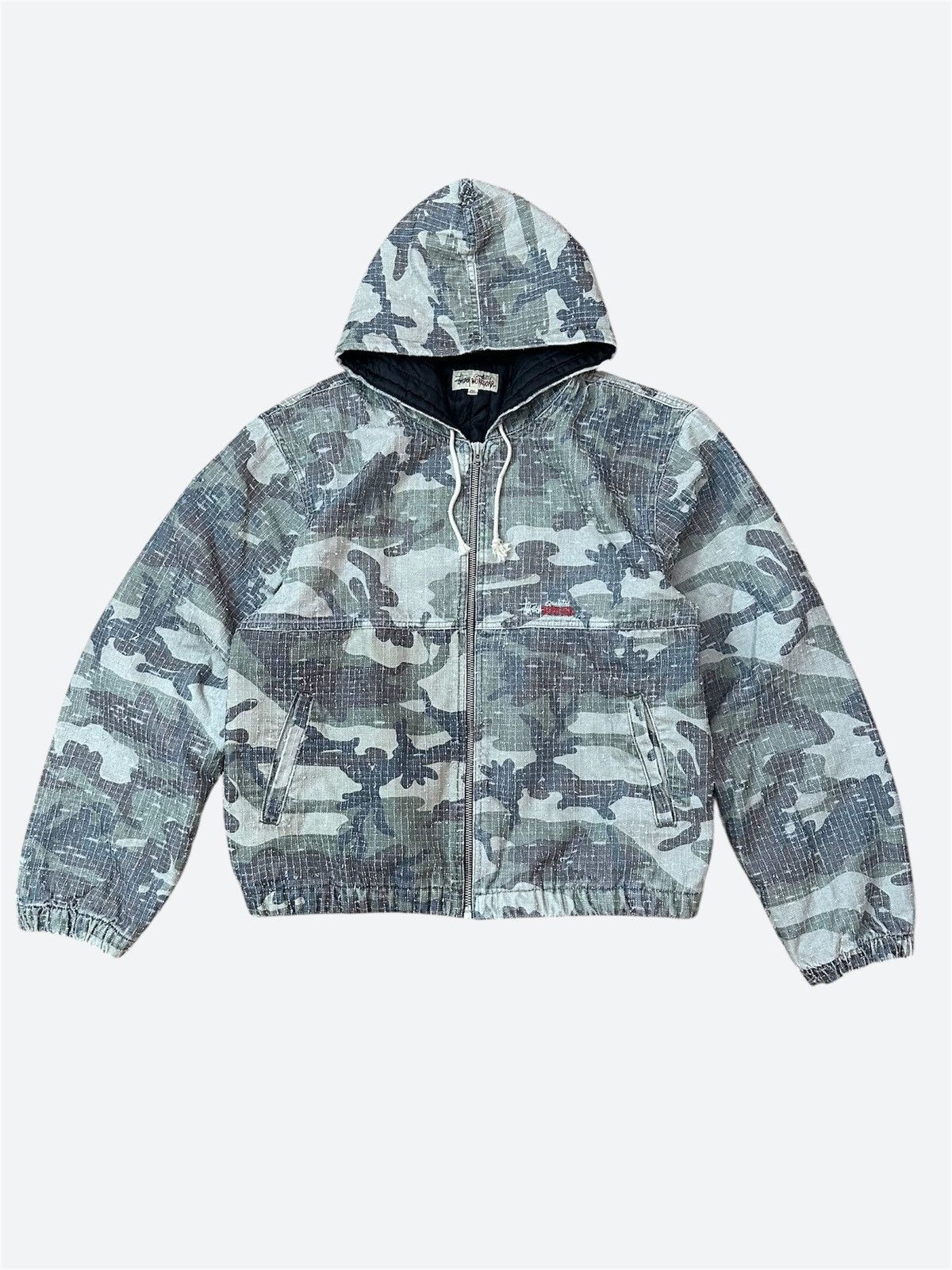 Streetwear × Stussy × Vintage Stussy Needlepunch Work Jacket
