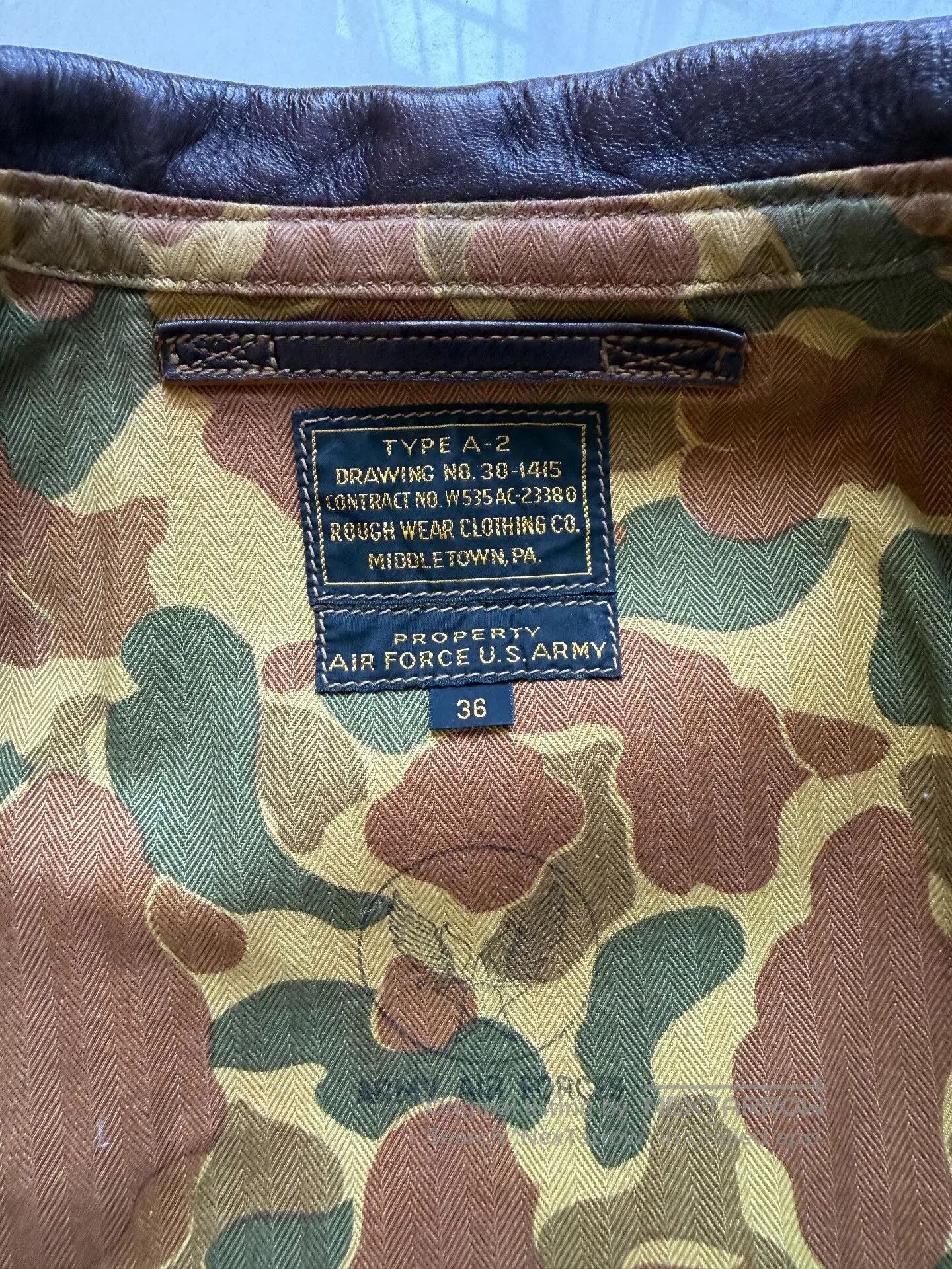Rainbow Country Vintage Brown Leather Jacket with Unique Details. Size US S / EU 44-46 / 1 - 6 Thumbnail