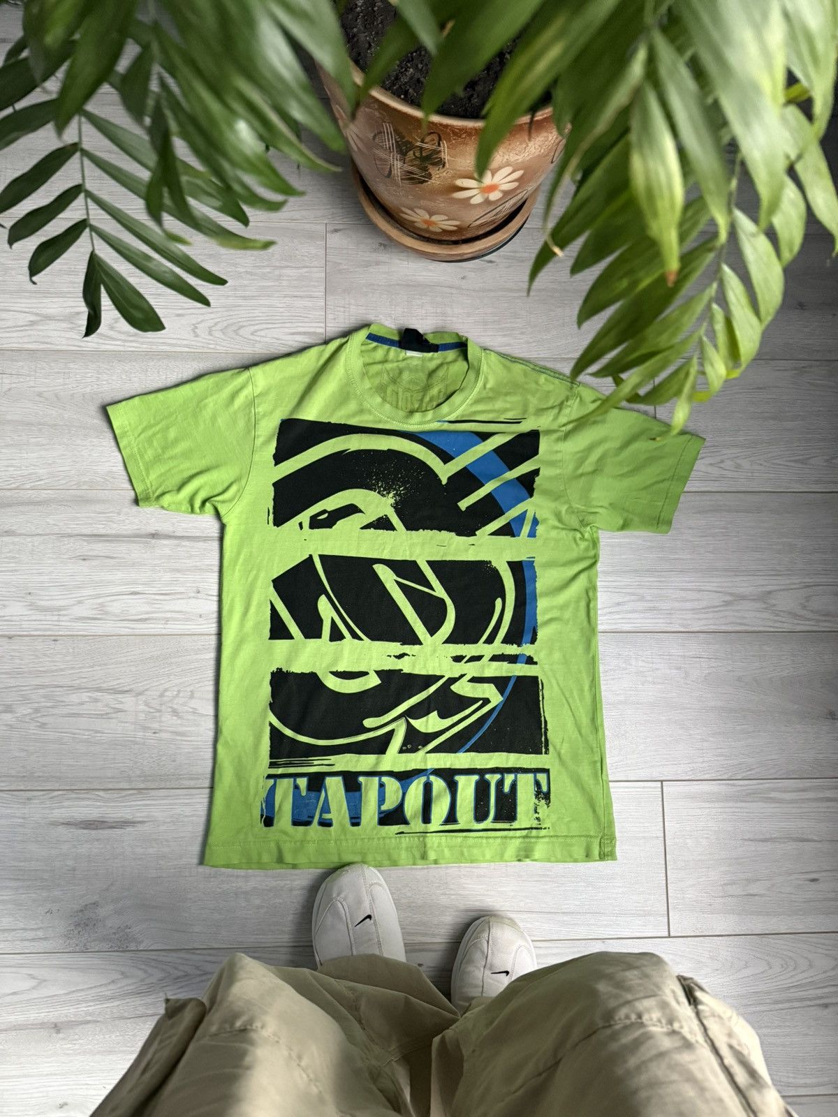 Affliction × Tapout Vintage Tapout Tee Green Logo T-shirt Size US M / EU 48-50 / 2 - 1 Thumbnail