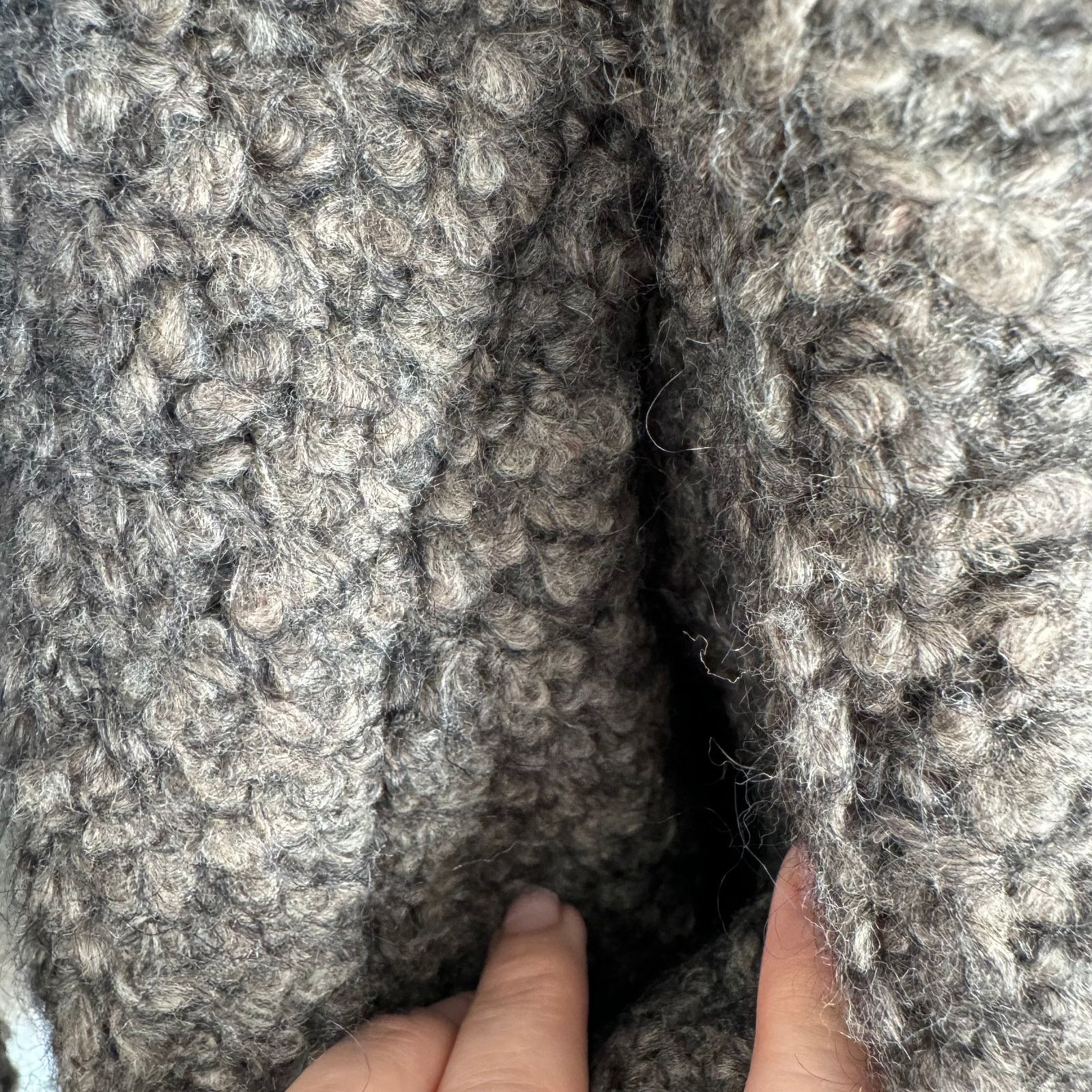 Iro IRO Campbell Fuzzy Boucle Knit Mohair Fringe Cardigan Brown Size M / US 6-8 / IT 42-44 - 9 Thumbnail