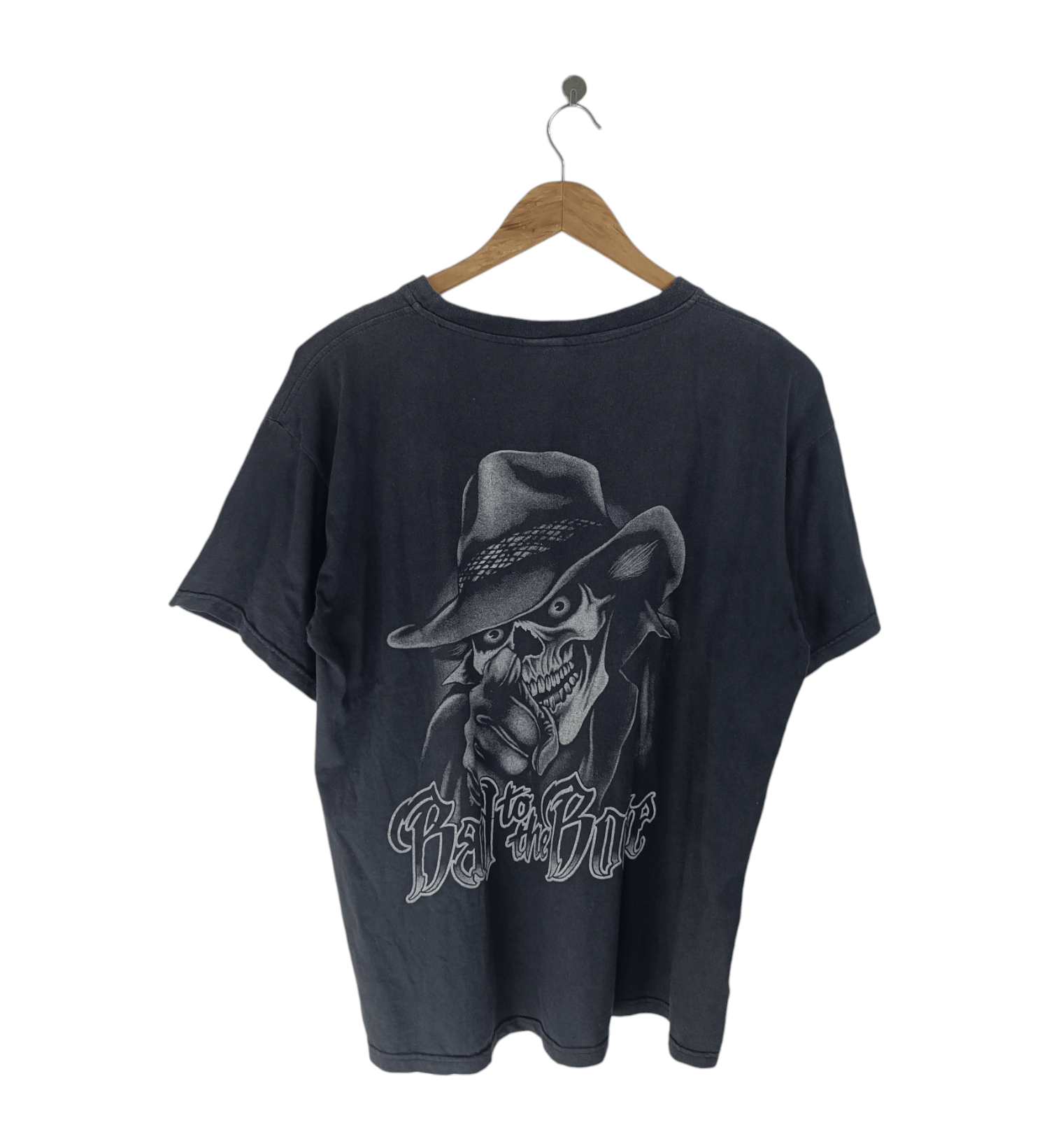 Vintage VINTAGE Y2K BAD TO THE BONE SKULL HORROR FADED ADULT TEE Size US XL / EU 56 / 4 - 2 Thumbnail