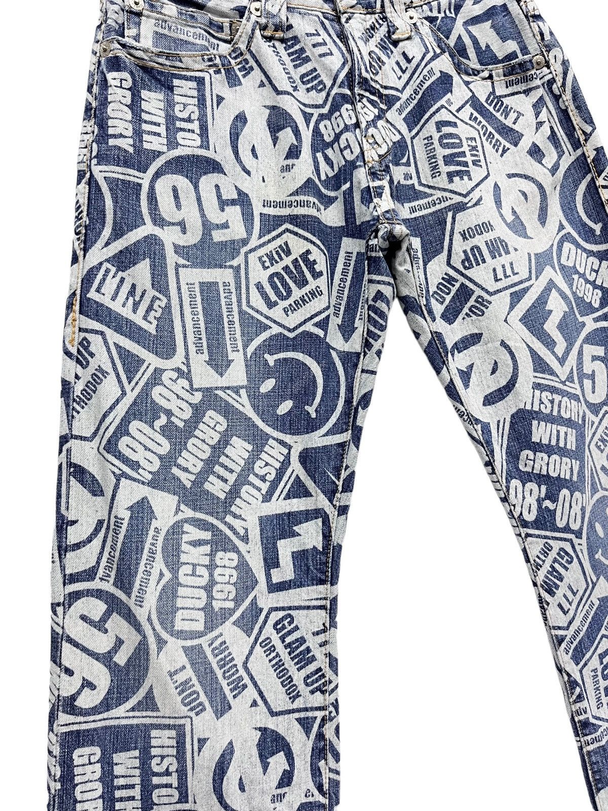 Other DOPE🔥CO&LU Vintage Full Print Denim Hysteric Glamour Style Size US 29 - 8 Thumbnail