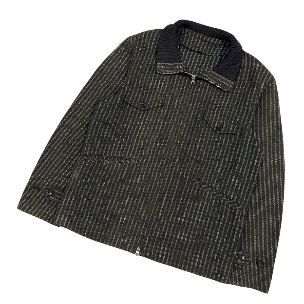 United Arrows Vtg🔥Green Label Relaxing United Arrows Striped Denim Jacket Size US L / EU 52-54 / 3 - 7 Thumbnail