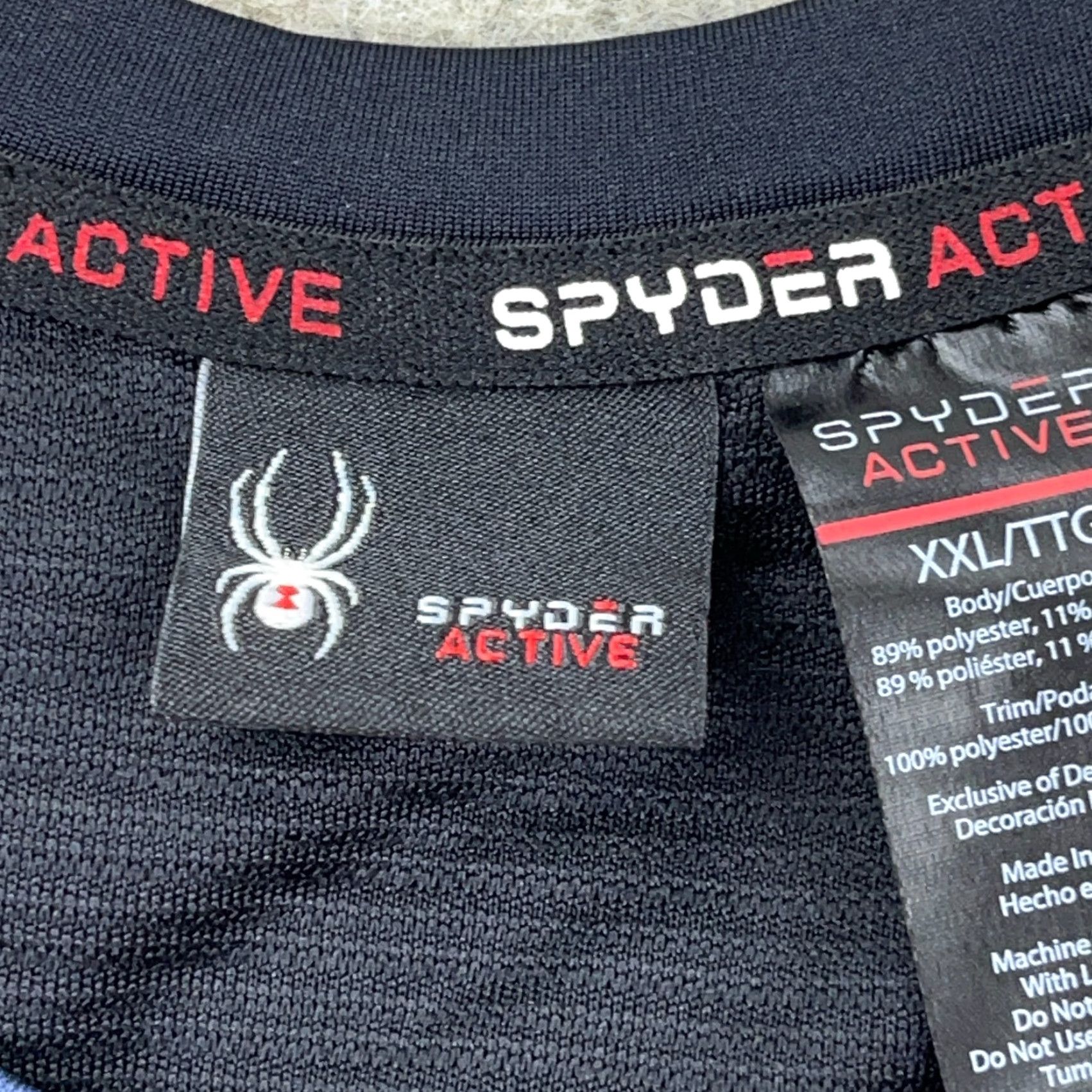Spyder Spyder Sweatshirt Men 2XL Navy Pullover Crew Neck Long Sleeve Zip All Seasons Performance Hiking Active Modern Sports Logo Jersey Blue 2XL Mens Size US XXL / EU 58 / 5 - 4 Thumbnail