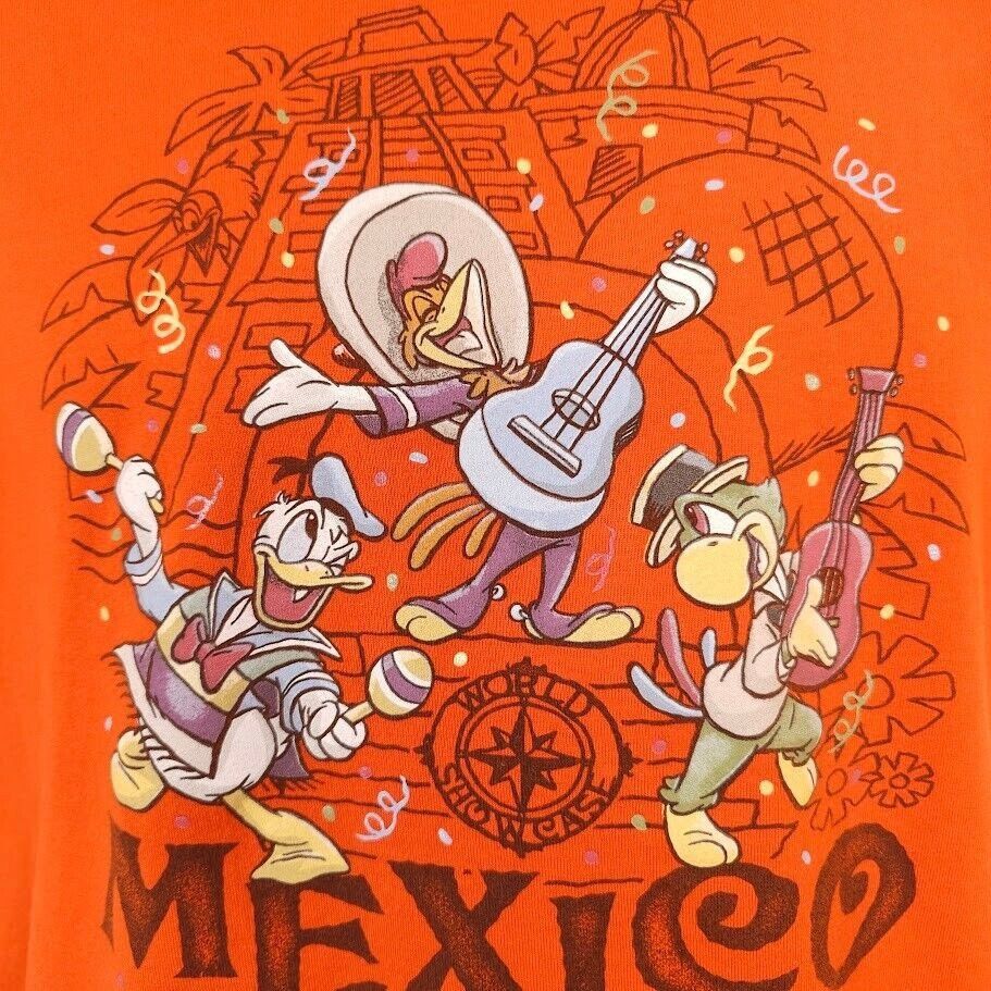 Disney Disney Epcot T Shirt Mens Size Medium Orange Mexico Fiesta Size US M / EU 48-50 / 2 - 2 Thumbnail