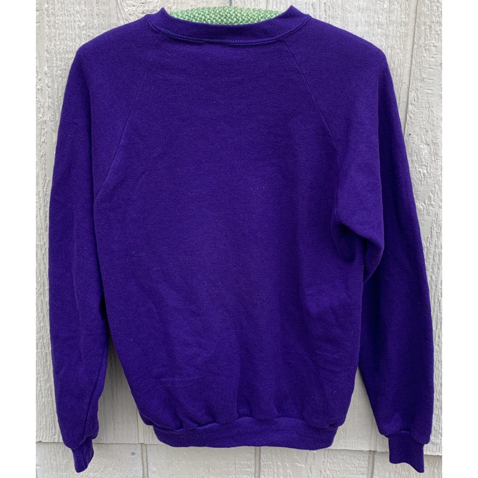 Jerzees VINTAGE Seattle Washington Sweatshirt Seattle Shirt Co USA L Purple Graphic Jerzees 50/50 Cotton Blend Sweatshirt Mens Womens - 1980s Size L / US 10 / IT 46 - 3 Thumbnail