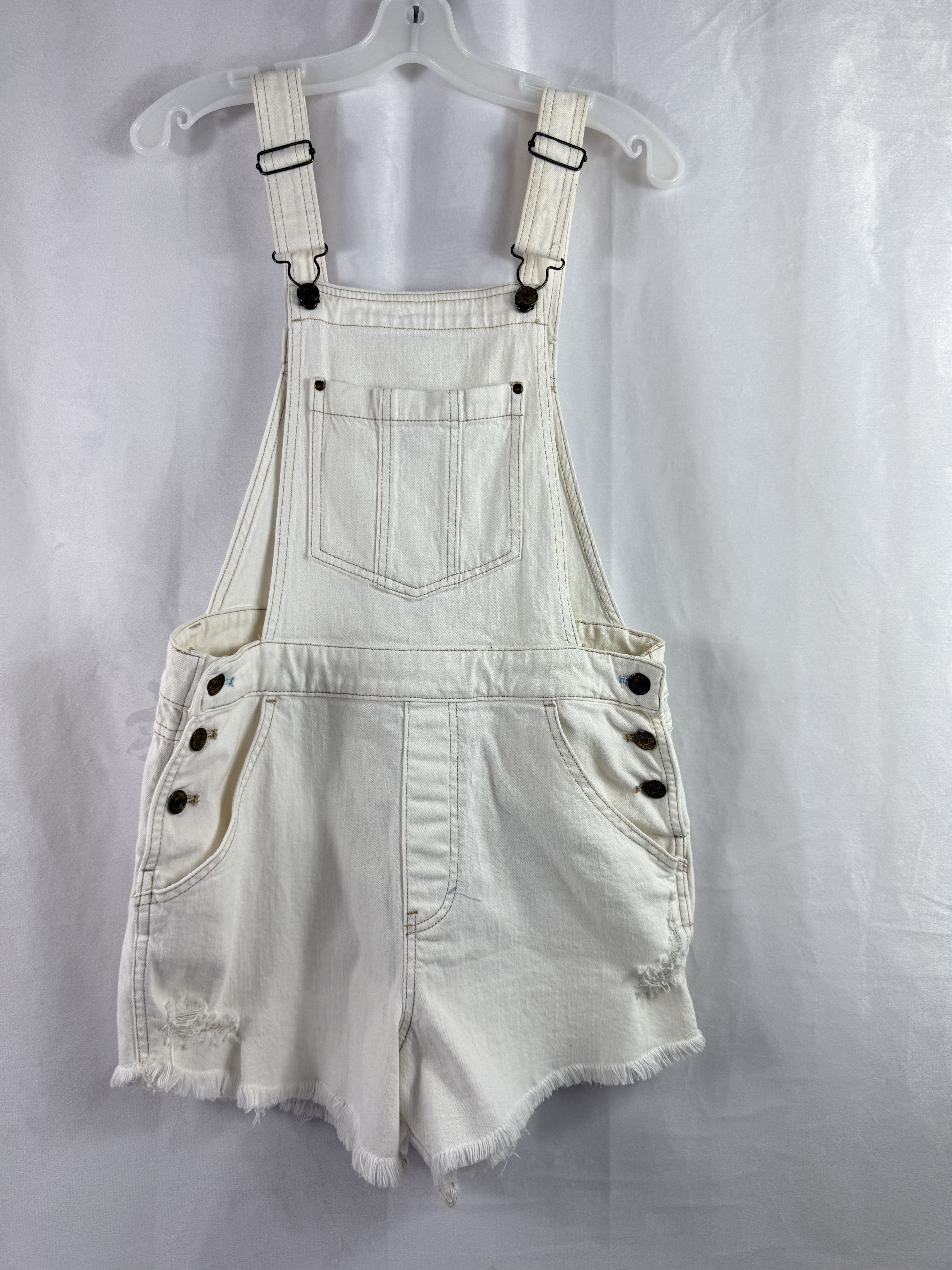 Anthropologie Anthropologie Pilcro Cutoff Bib Shorts Size 29" - 1 Thumbnail