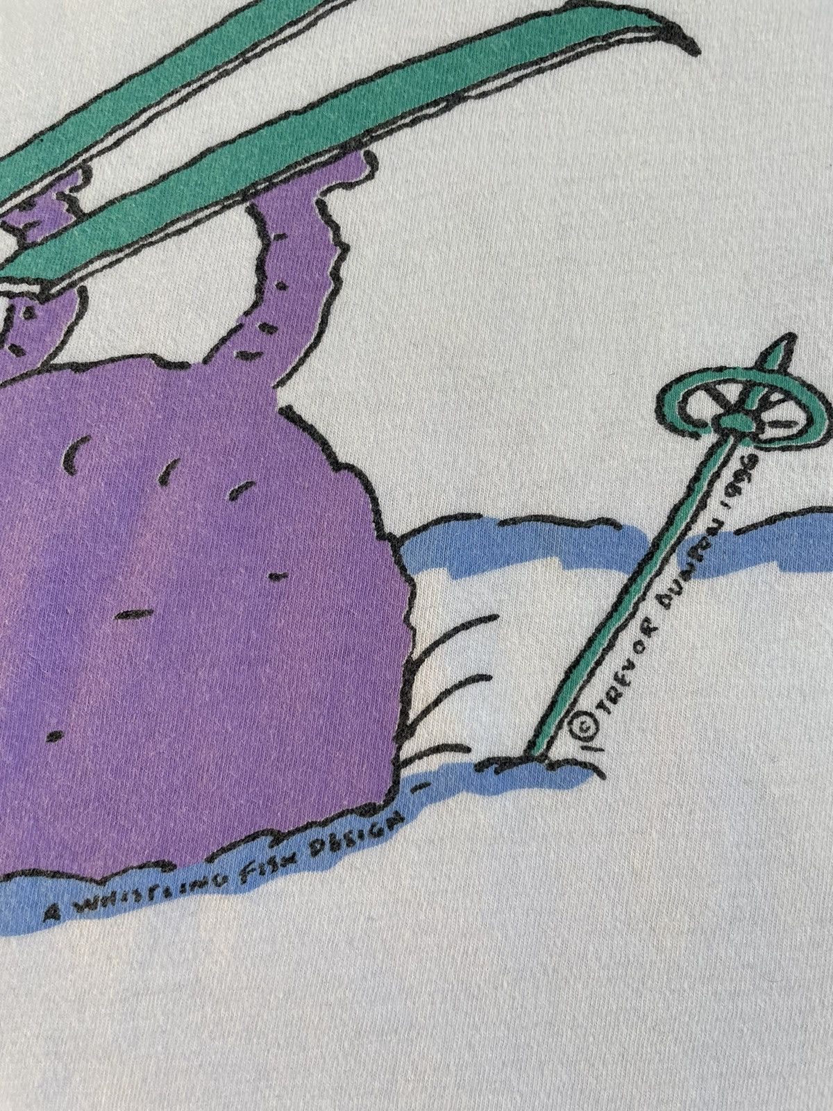 Vintage 1996 Off - Piste Cat Vintage T-Shirt Trevor Dunton VERY RARE Size US L / EU 52-54 / 3 - 12 Thumbnail