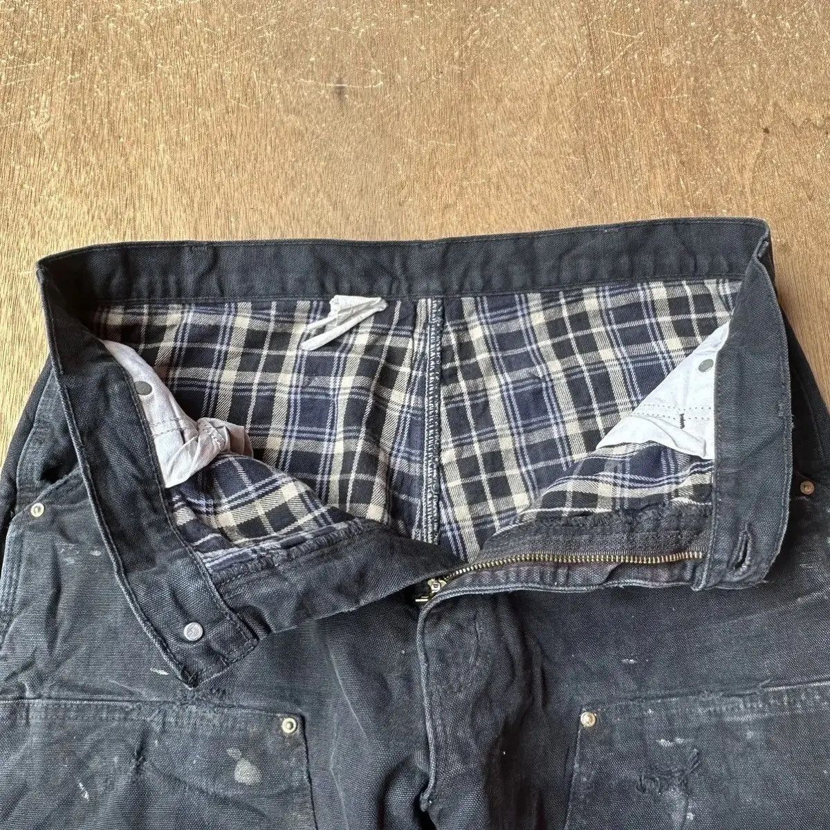 Carhartt SUPER SICKS🔥CARHARTT VTG DOUBLE KNEE WORKWEAR FLANNEL LINNED Size US 34 / EU 50 - 12 Thumbnail